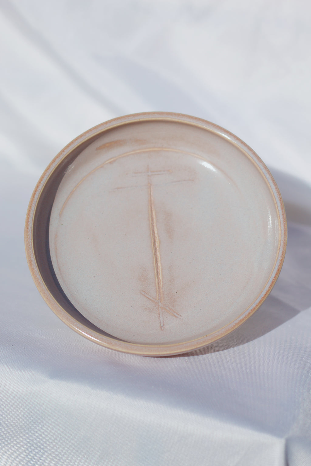 Lavender Holy Cross Jewelry Dish