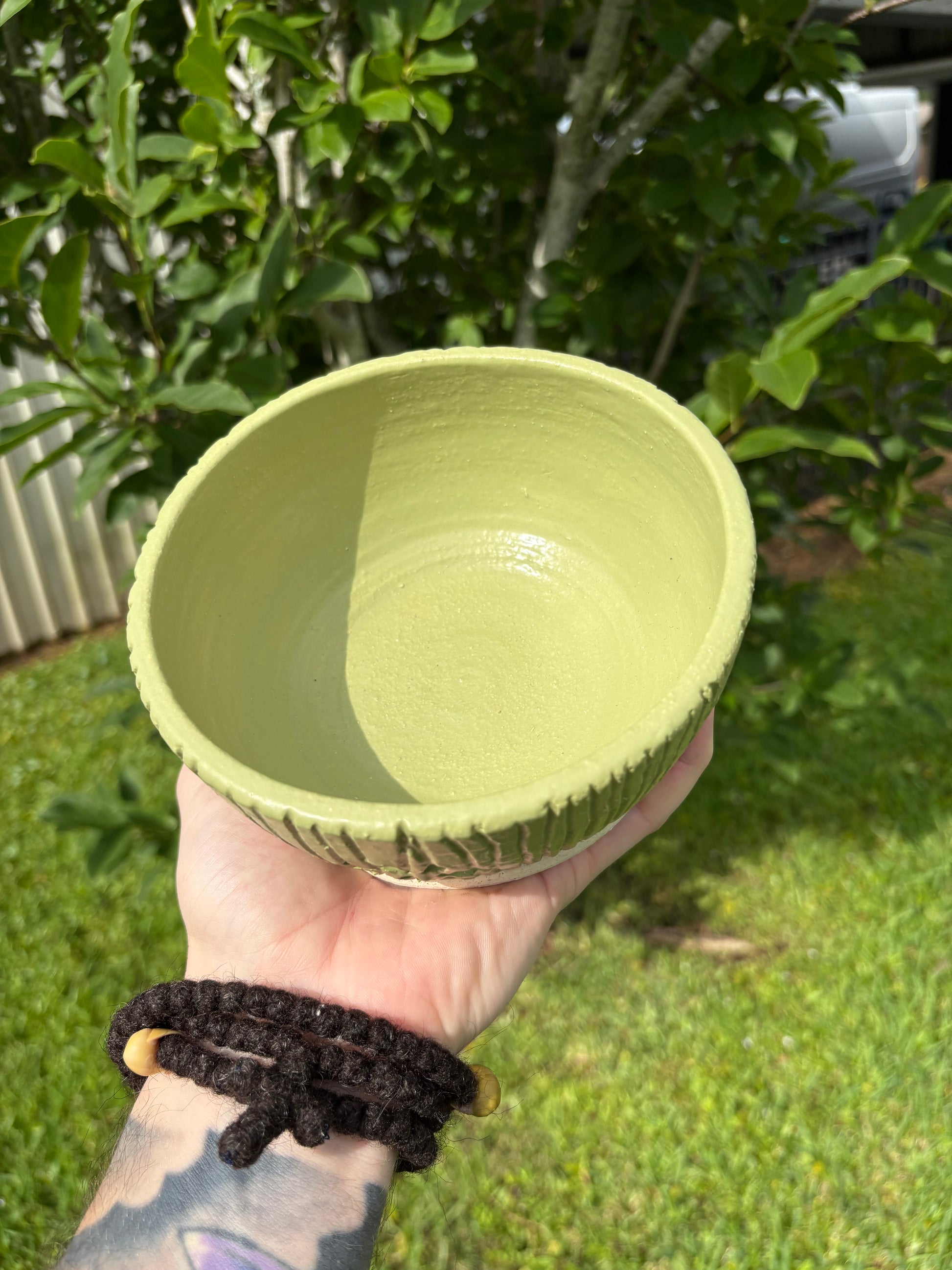 Green Yarn Bowl