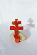 Red 3-Bar Cross