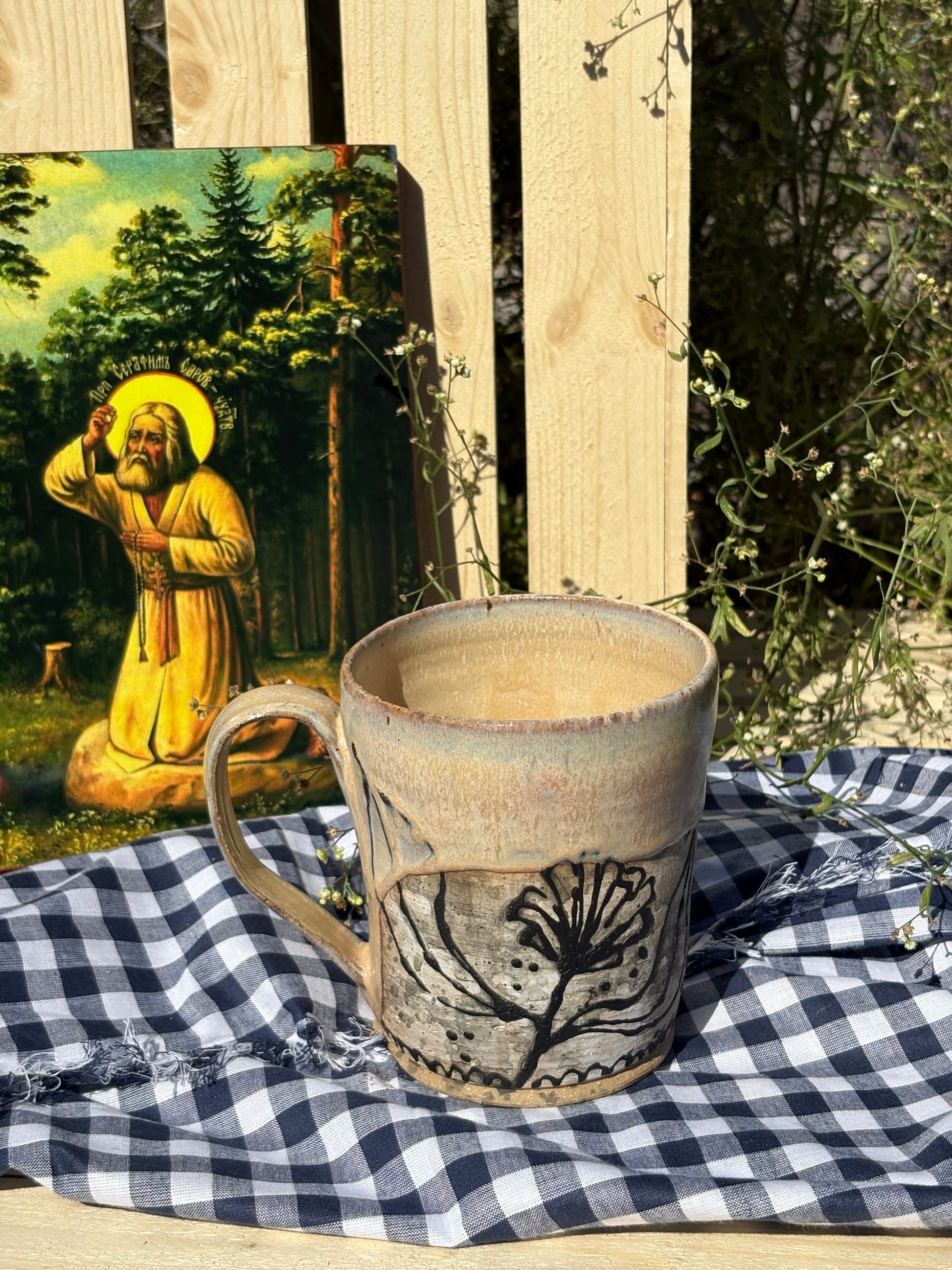Hand-drawn Rustic Mug