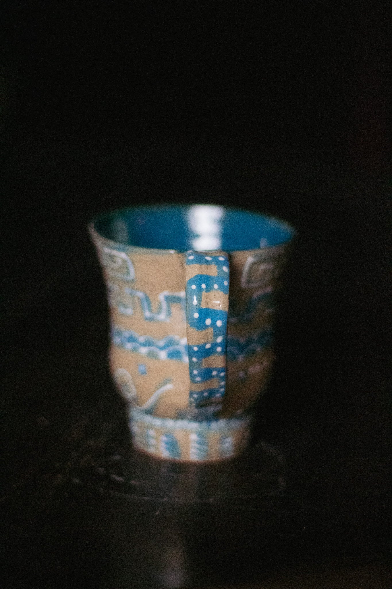 Blue Geo Doodle Mug
