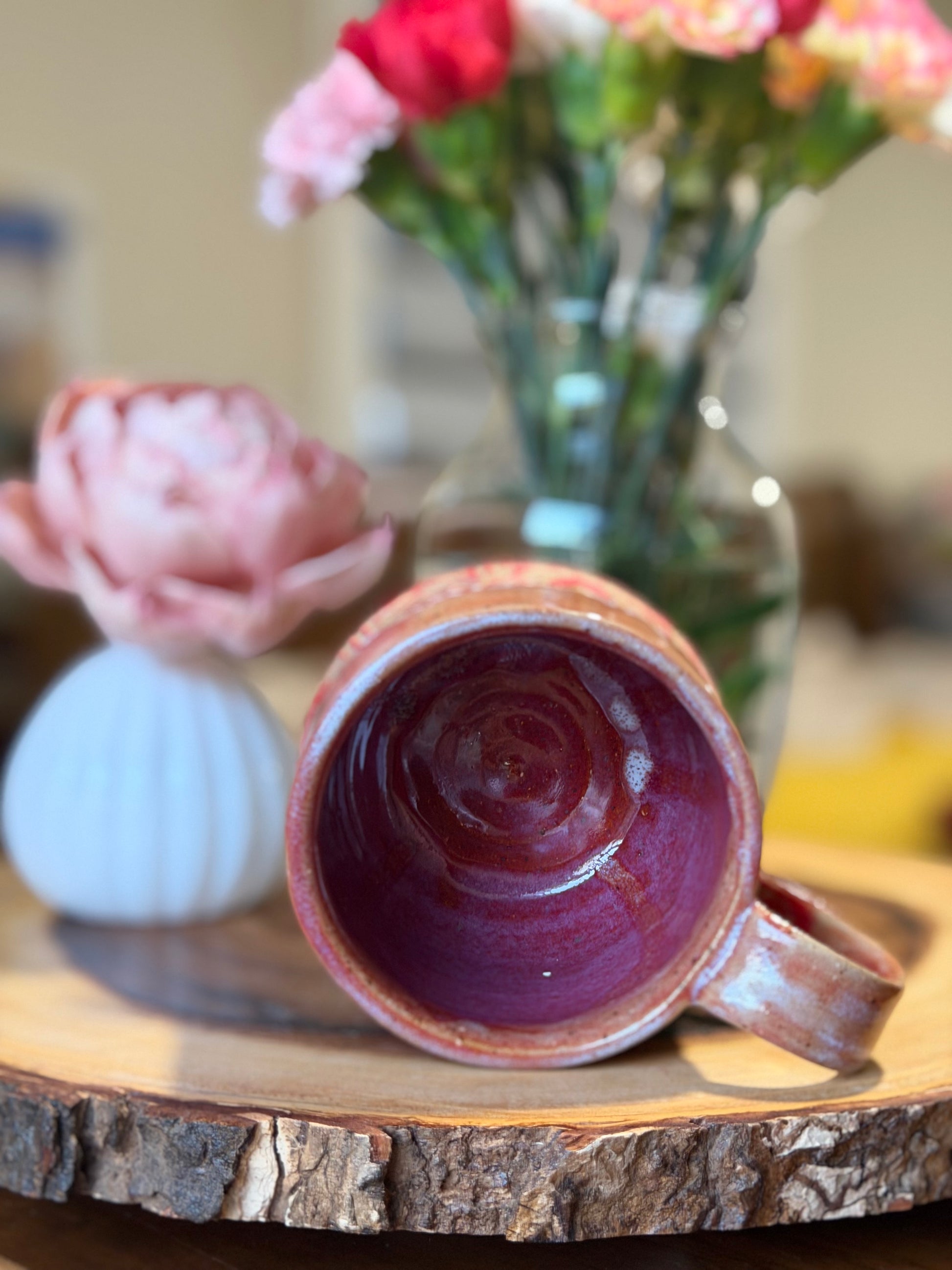Hand-Carved Heart Mug