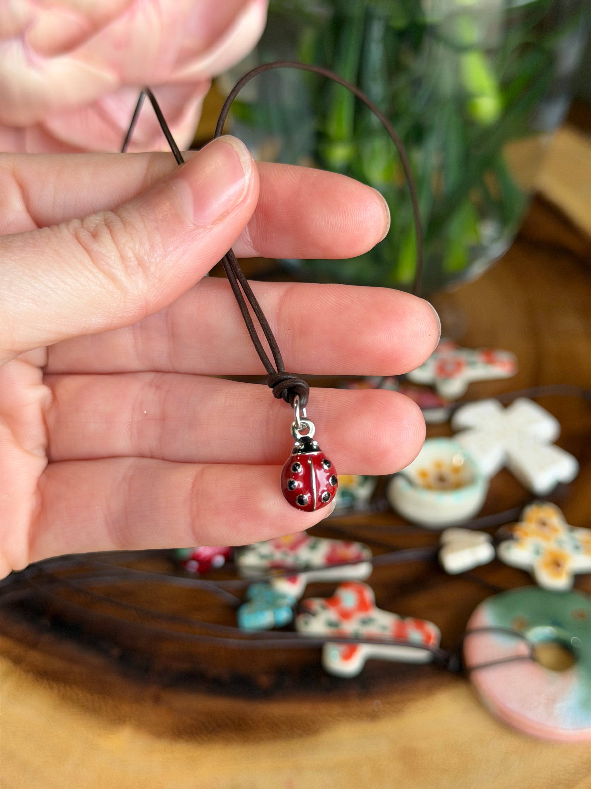 Ladybug Charm Necklace