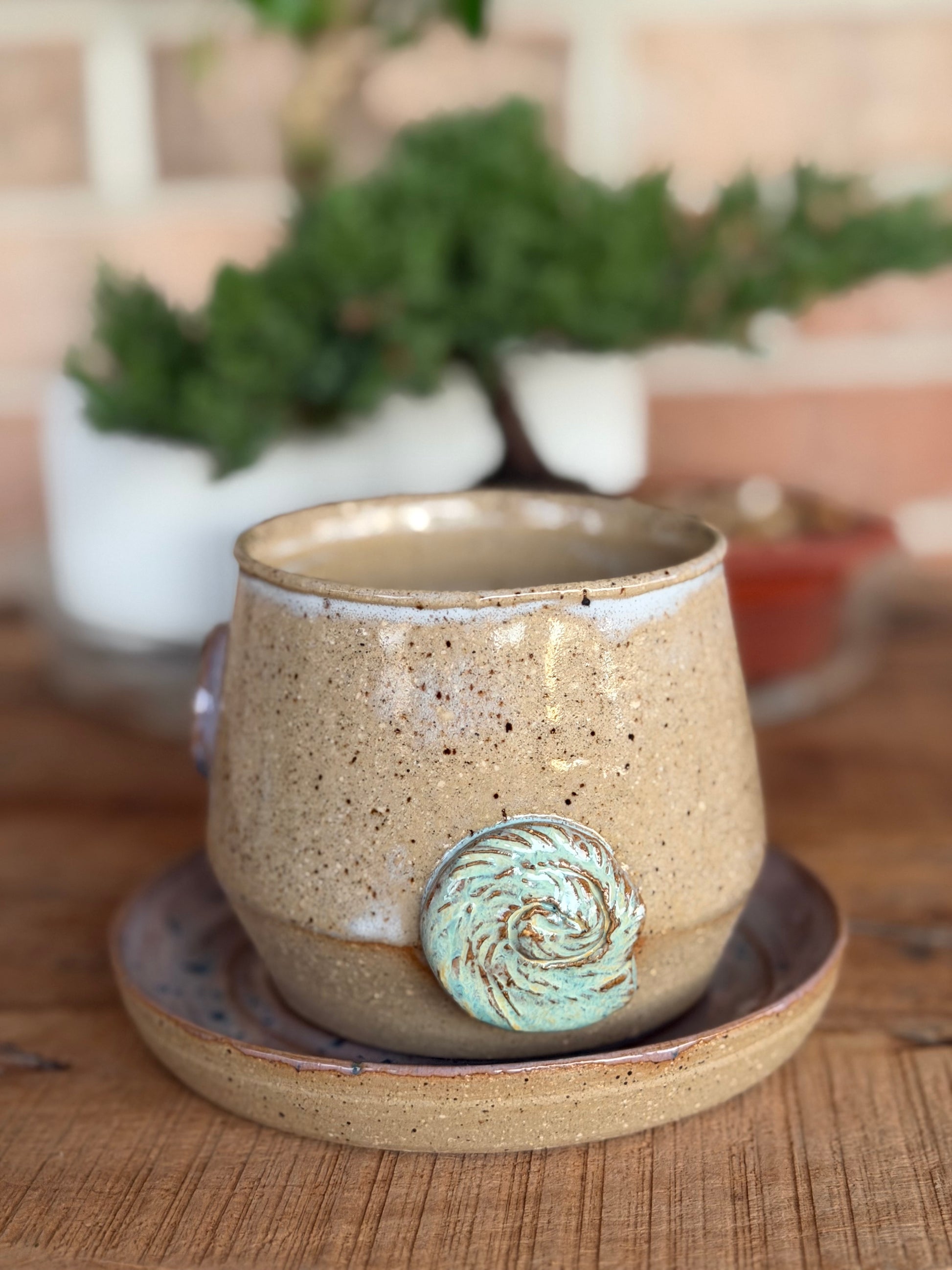 Purple Shell Planter