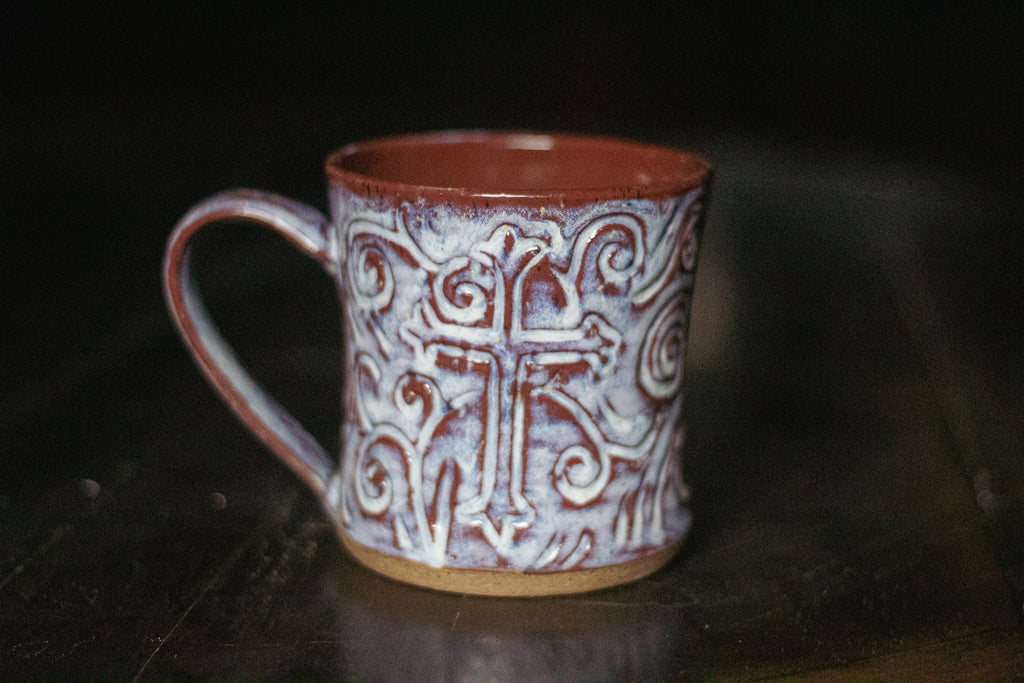 Carved Cross Mug