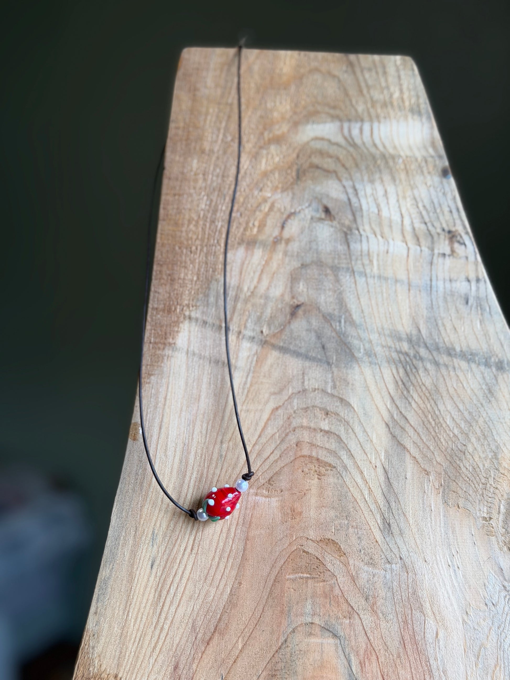 Strawberry Charm Necklace