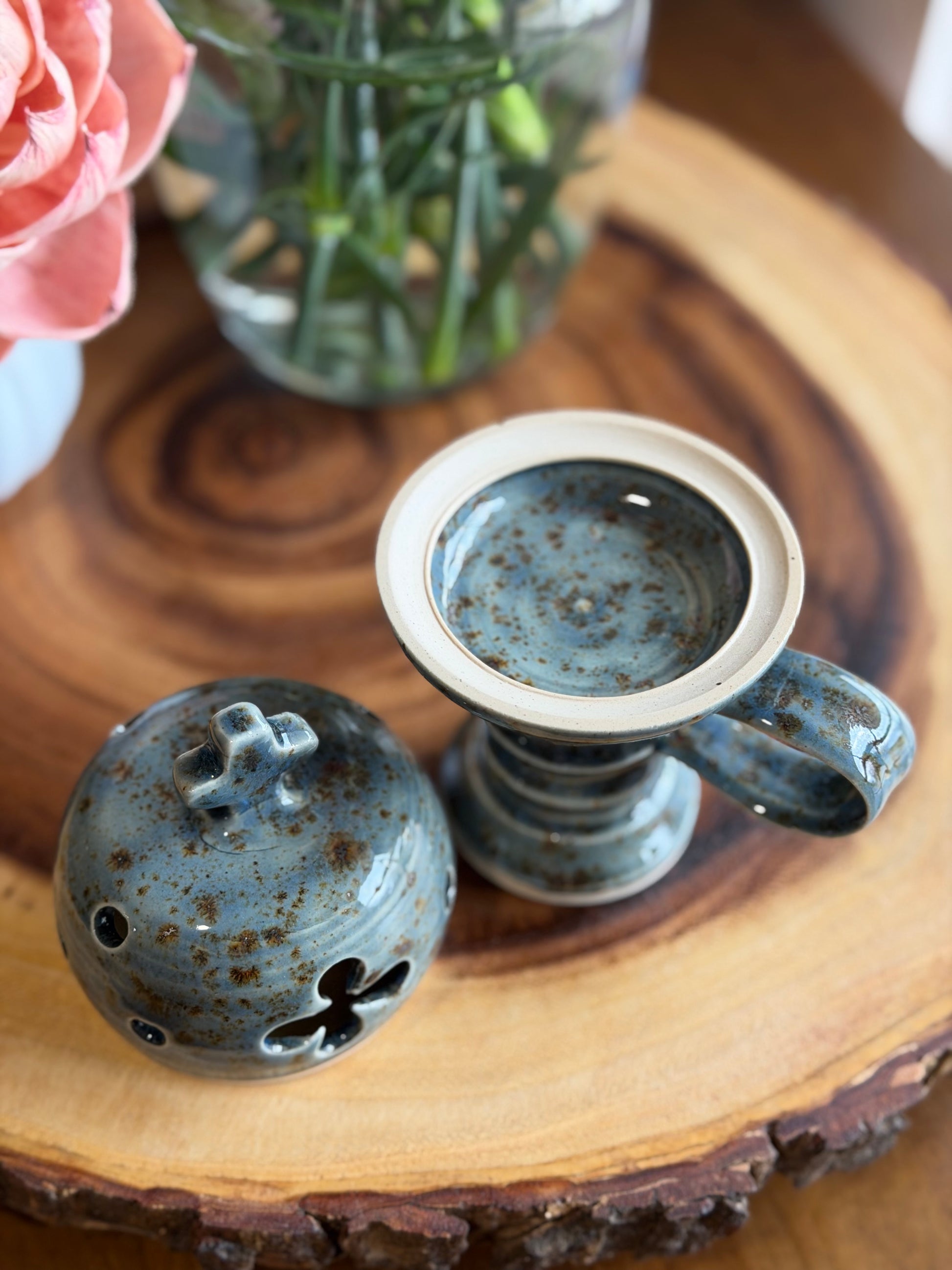 Speckled Blue Censer