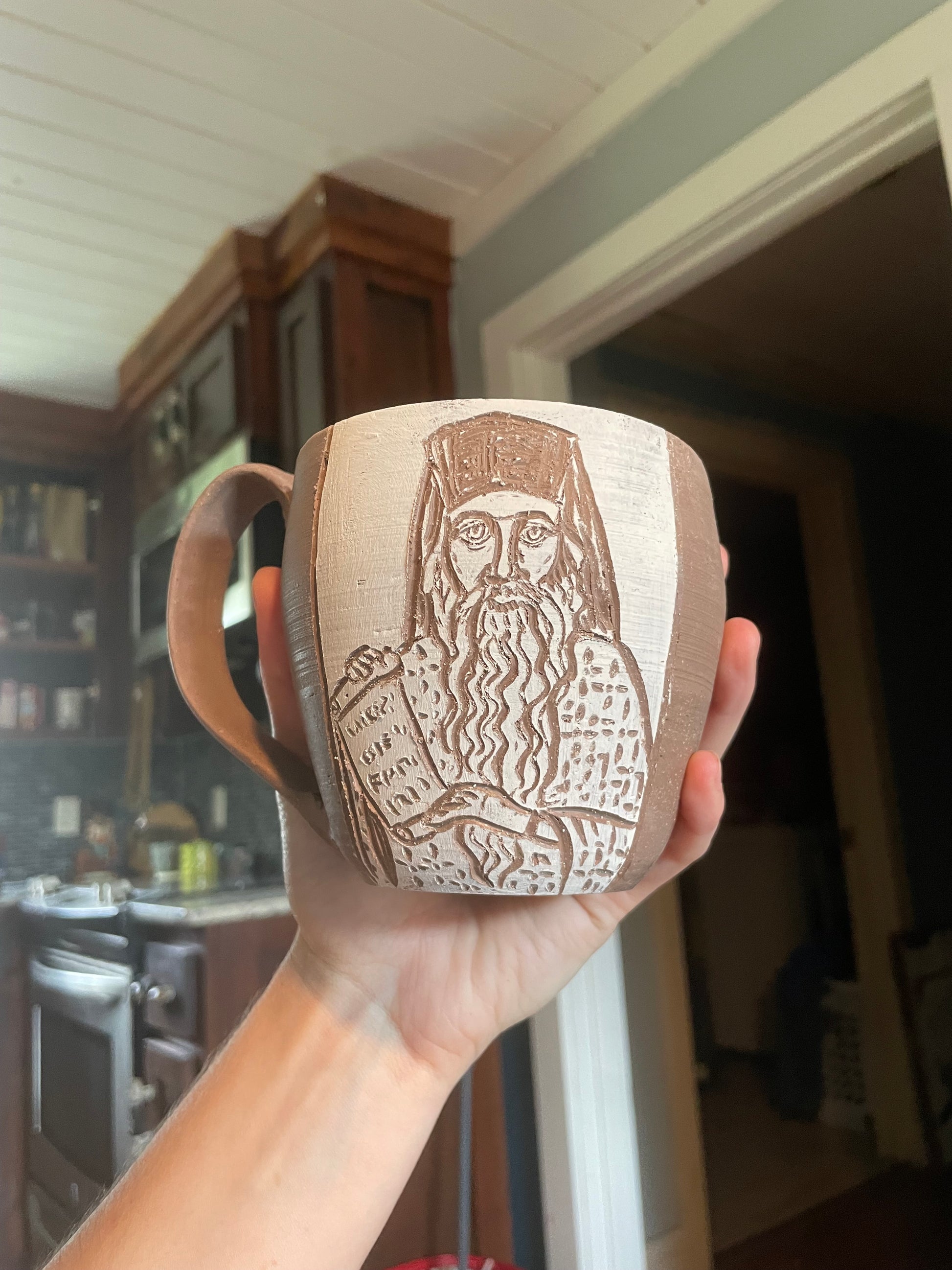 Custom Carved Saints Mug *preorder*