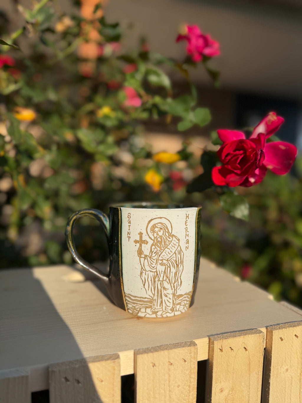 Custom Carved Saint Mug *preorder*