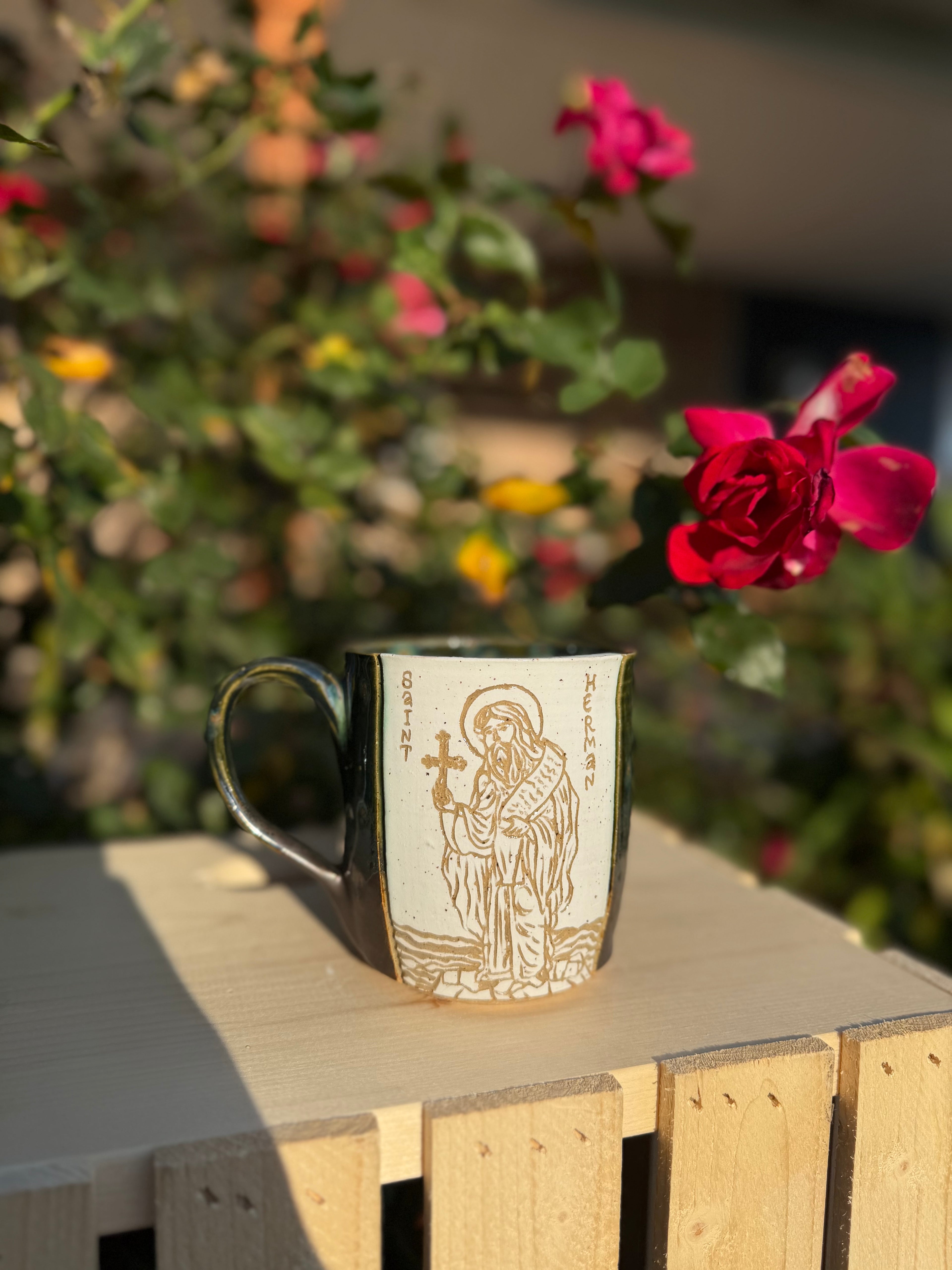 Custom Carved Saint Mug *preorder*