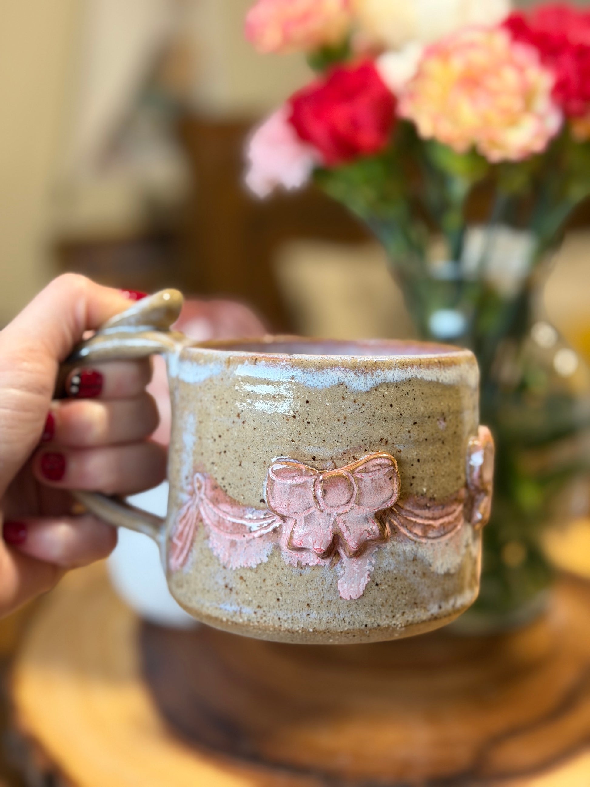Pink Bow Mug