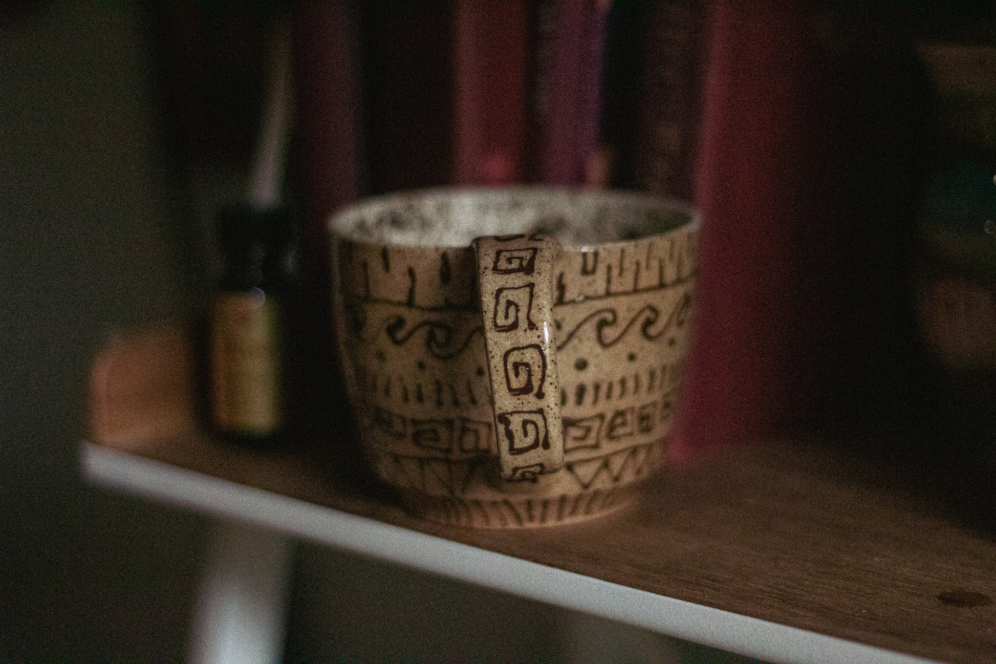 Brown Geometric Mug