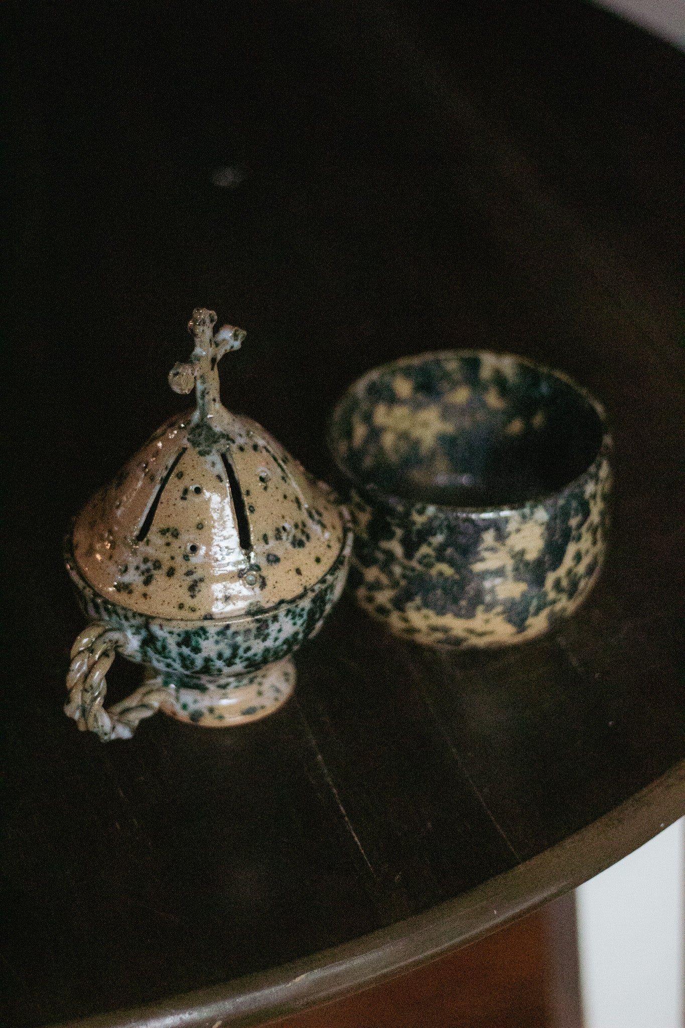 Green Jasper Incense Storage