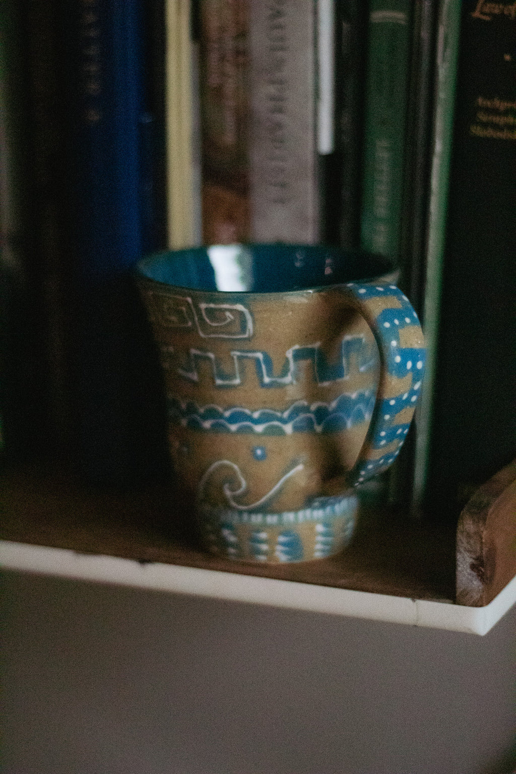 Blue Geo Doodle Mug
