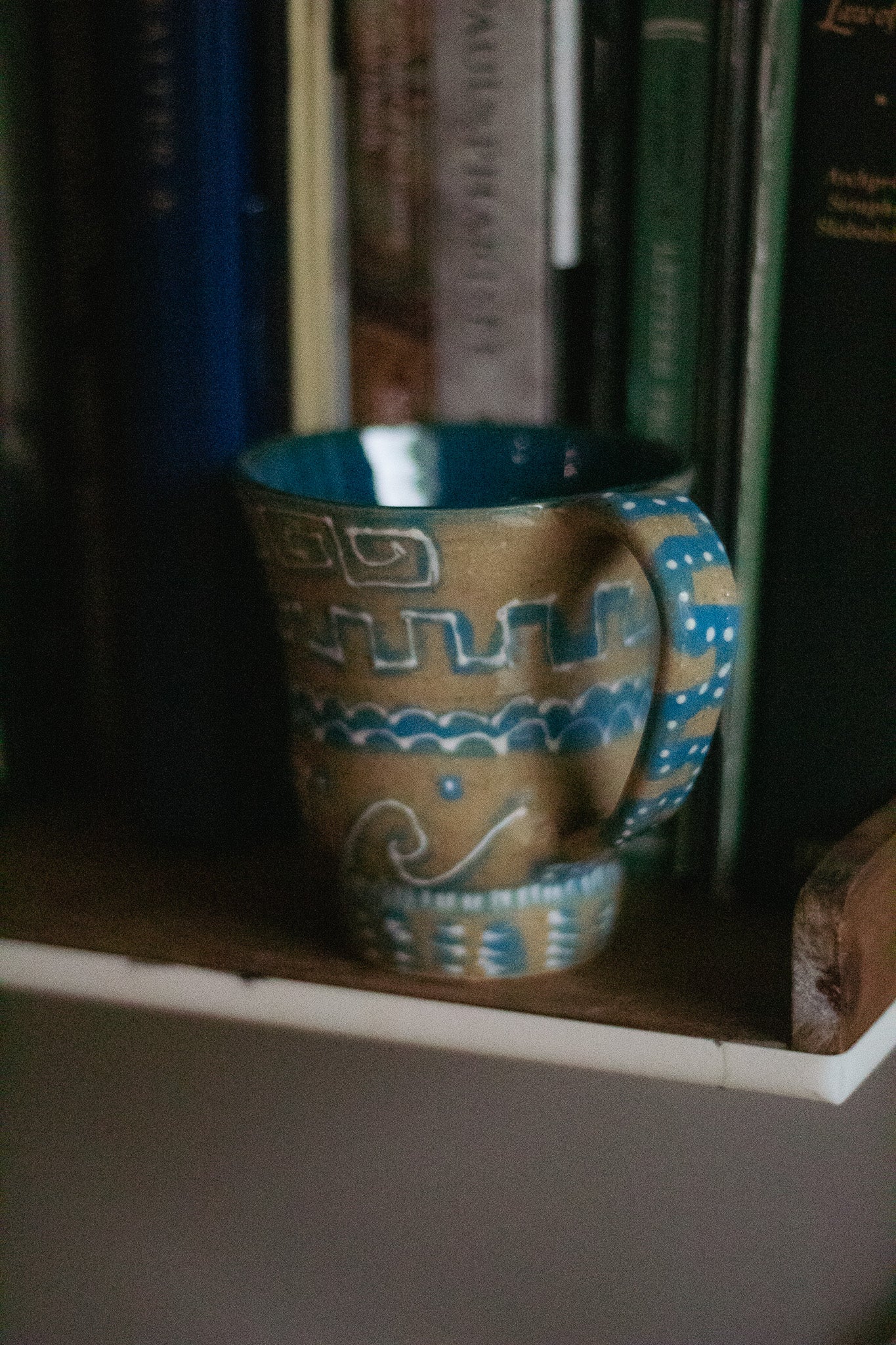 Blue Geo Doodle Mug