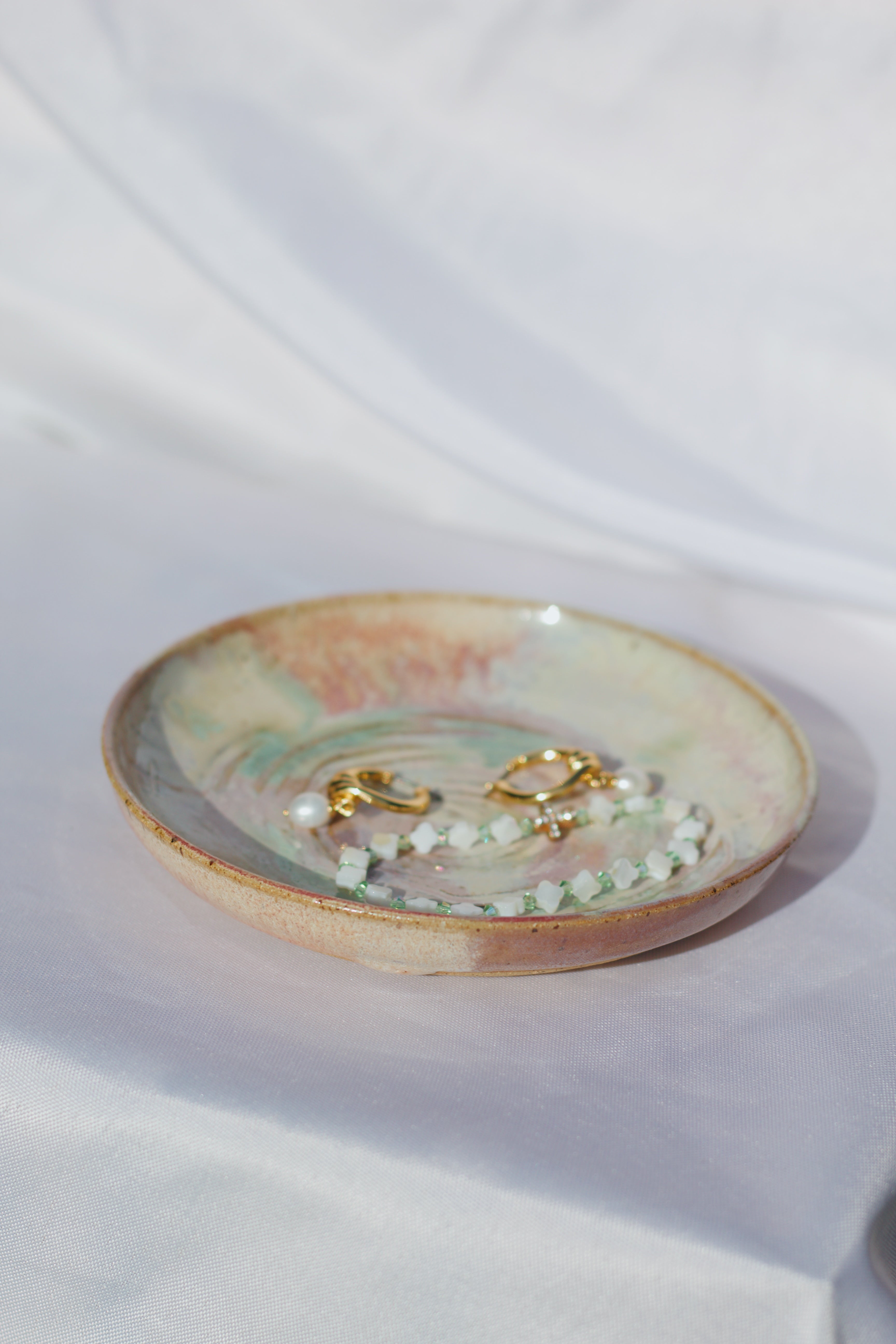 Multi-Color Swirl Jewelry Dish