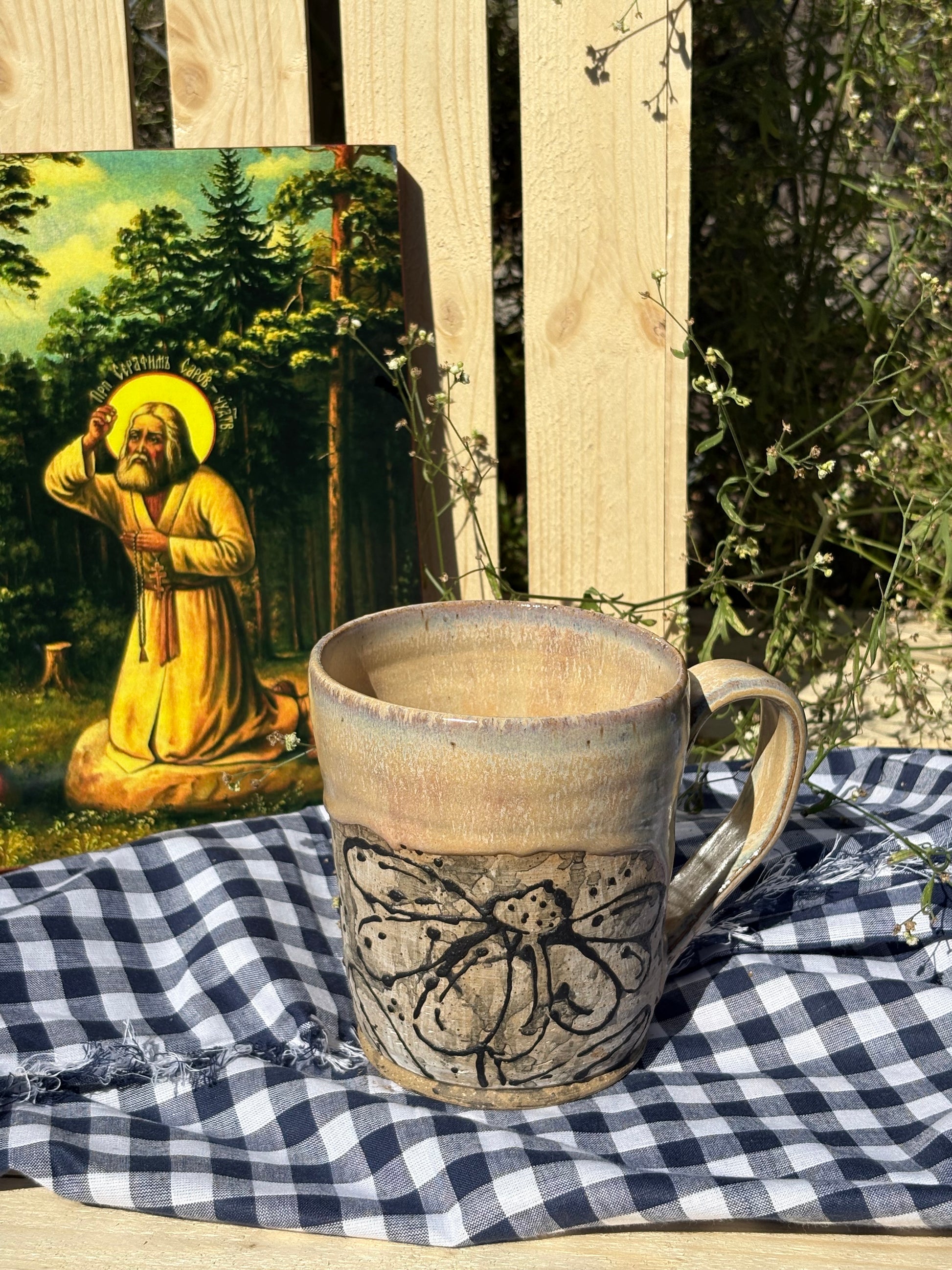 Hand-drawn Rustic Mug