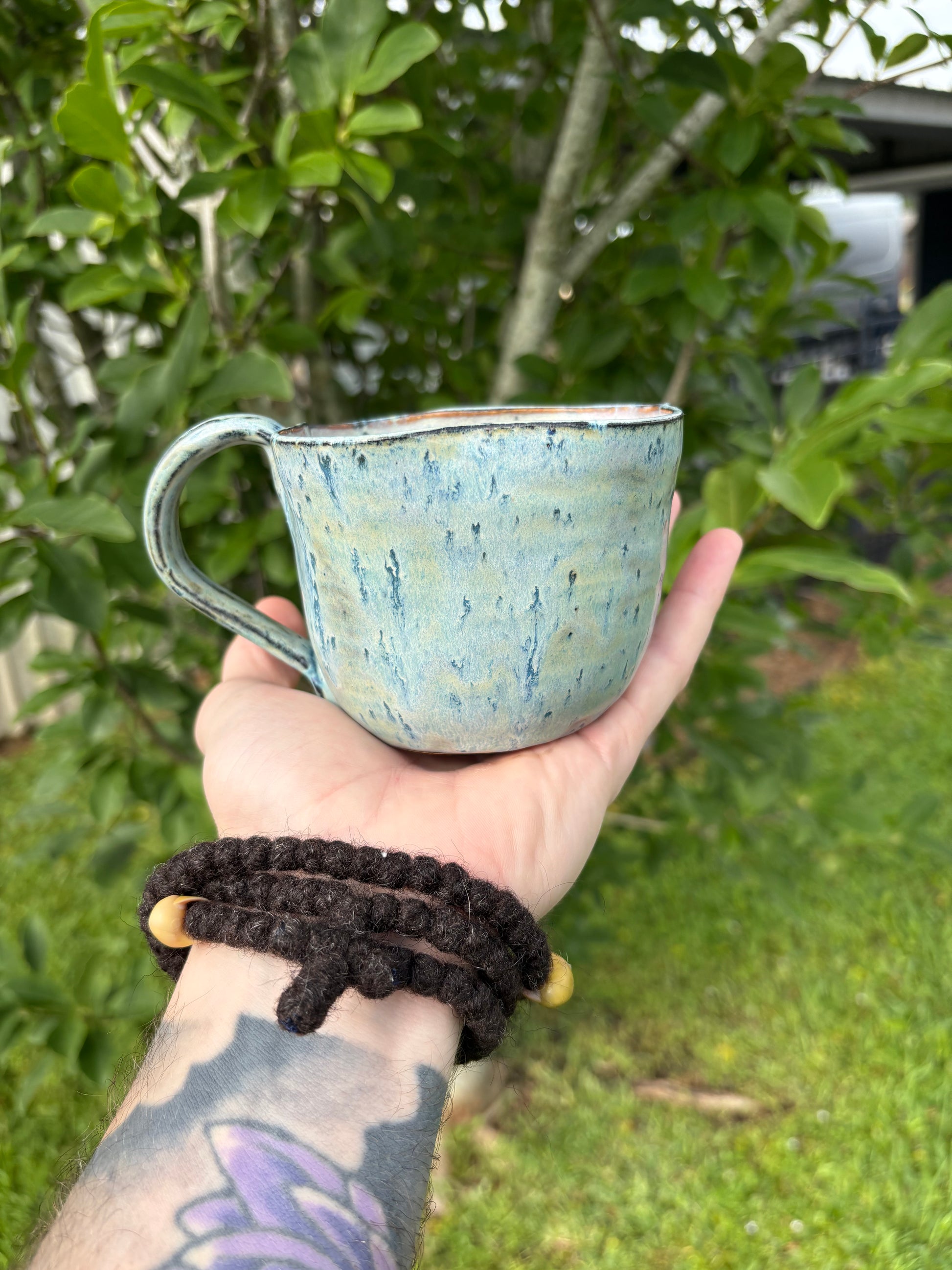 Wavy Blue Mug
