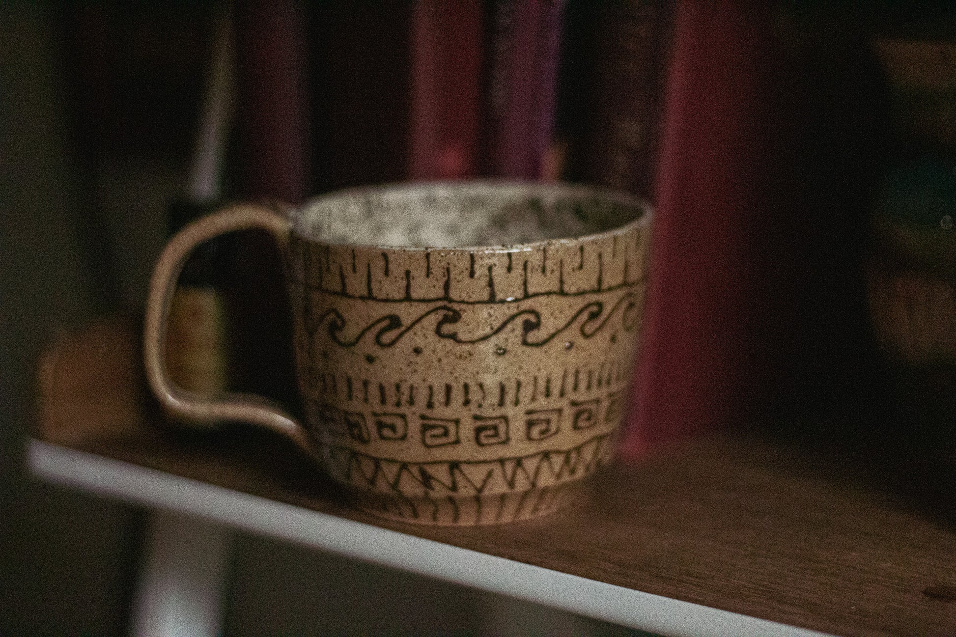 Brown Geometric Mug