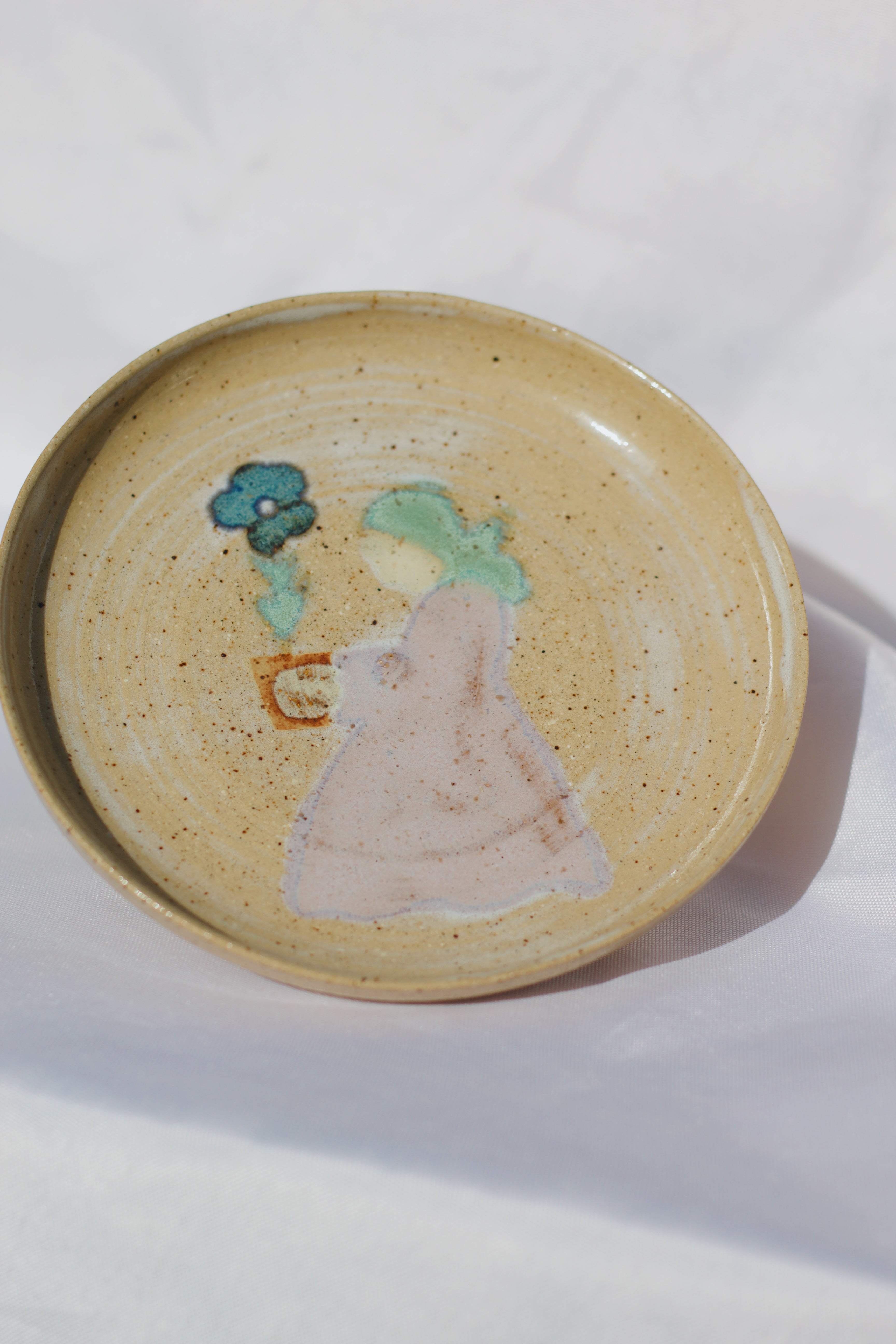 Flower Girl Jewelry Dish