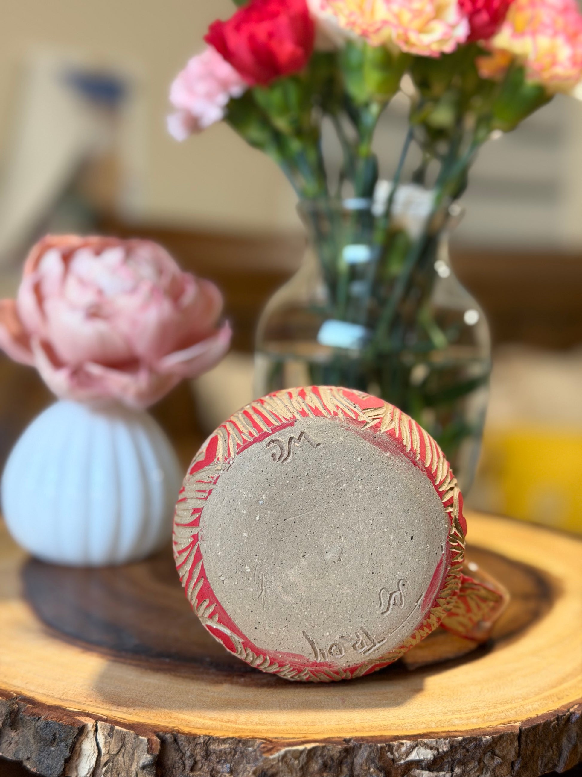 Hand-Carved Heart Mug