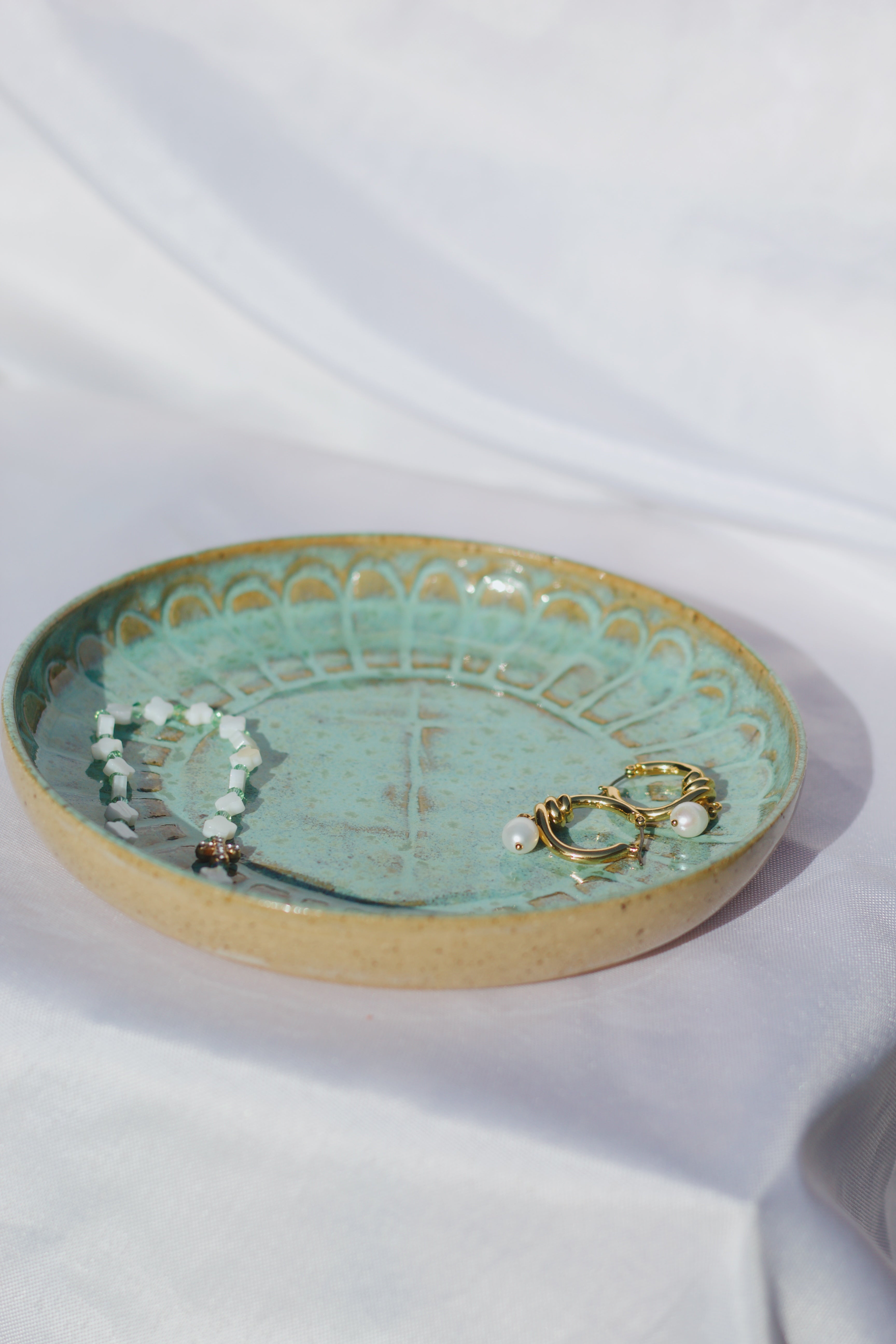 Turquoise Holy Cross Jewelry Dish