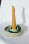 Green Candlestick Holder