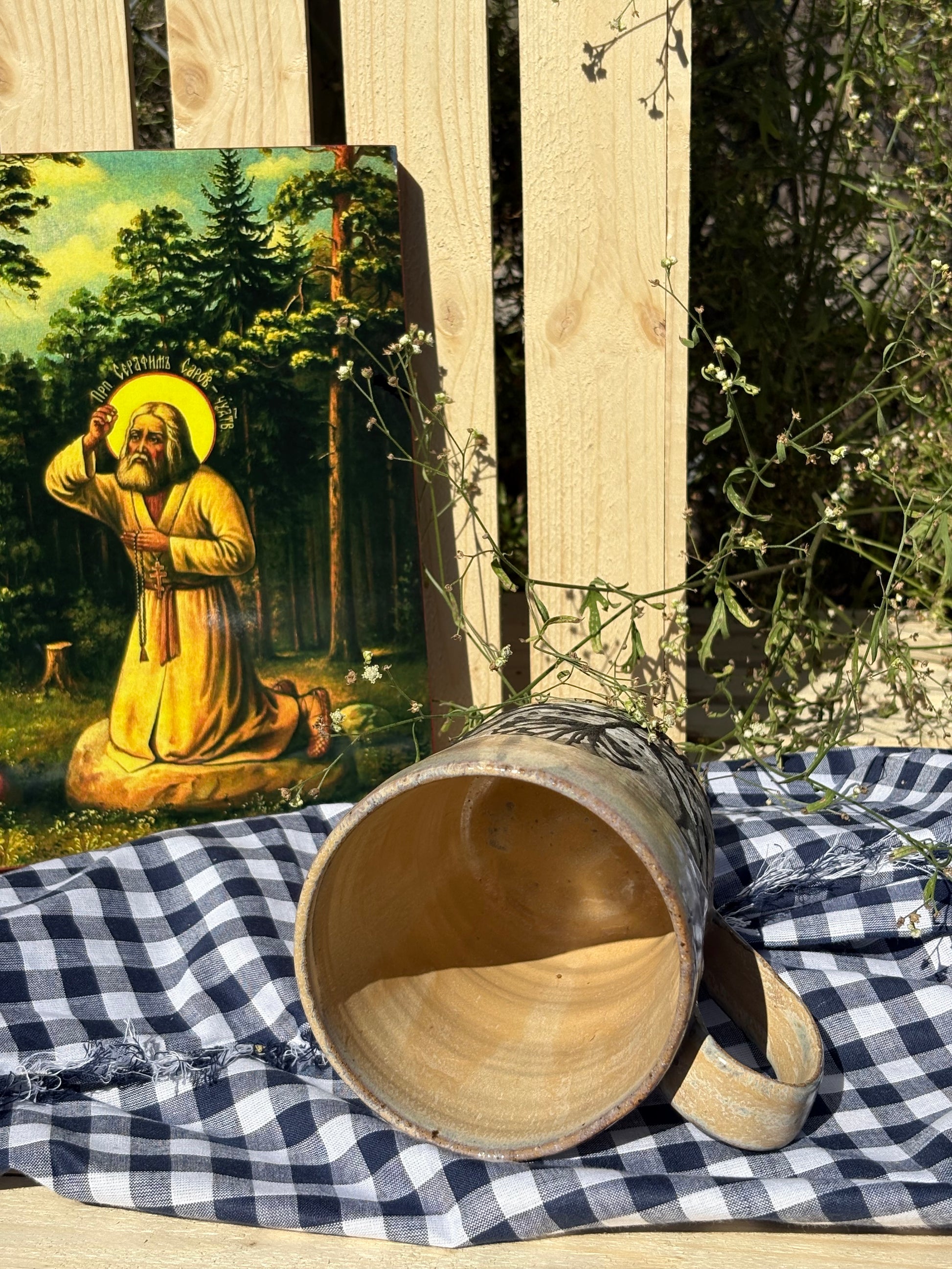 Hand-drawn Rustic Mug