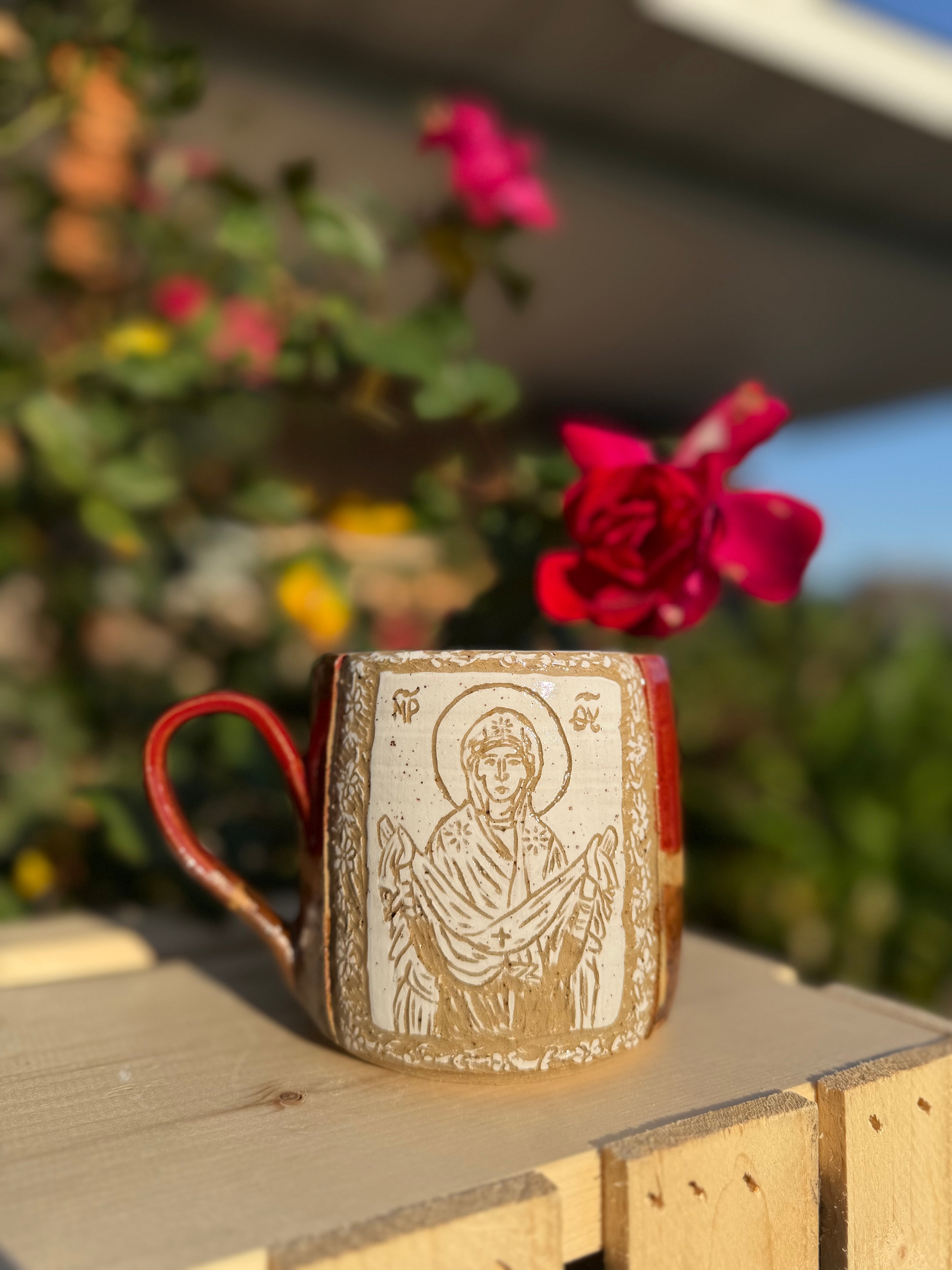 Custom Carved Saint Mug *preorder*