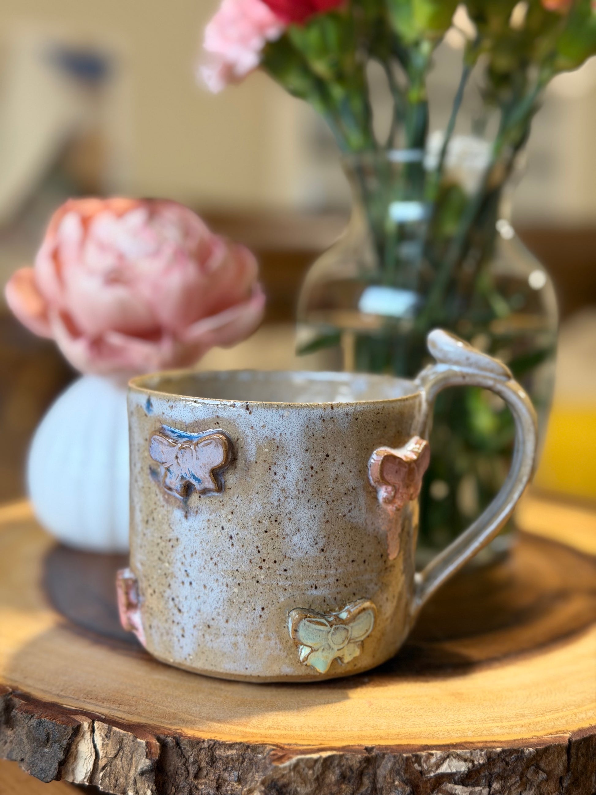 Multi-Colored Bow Mug