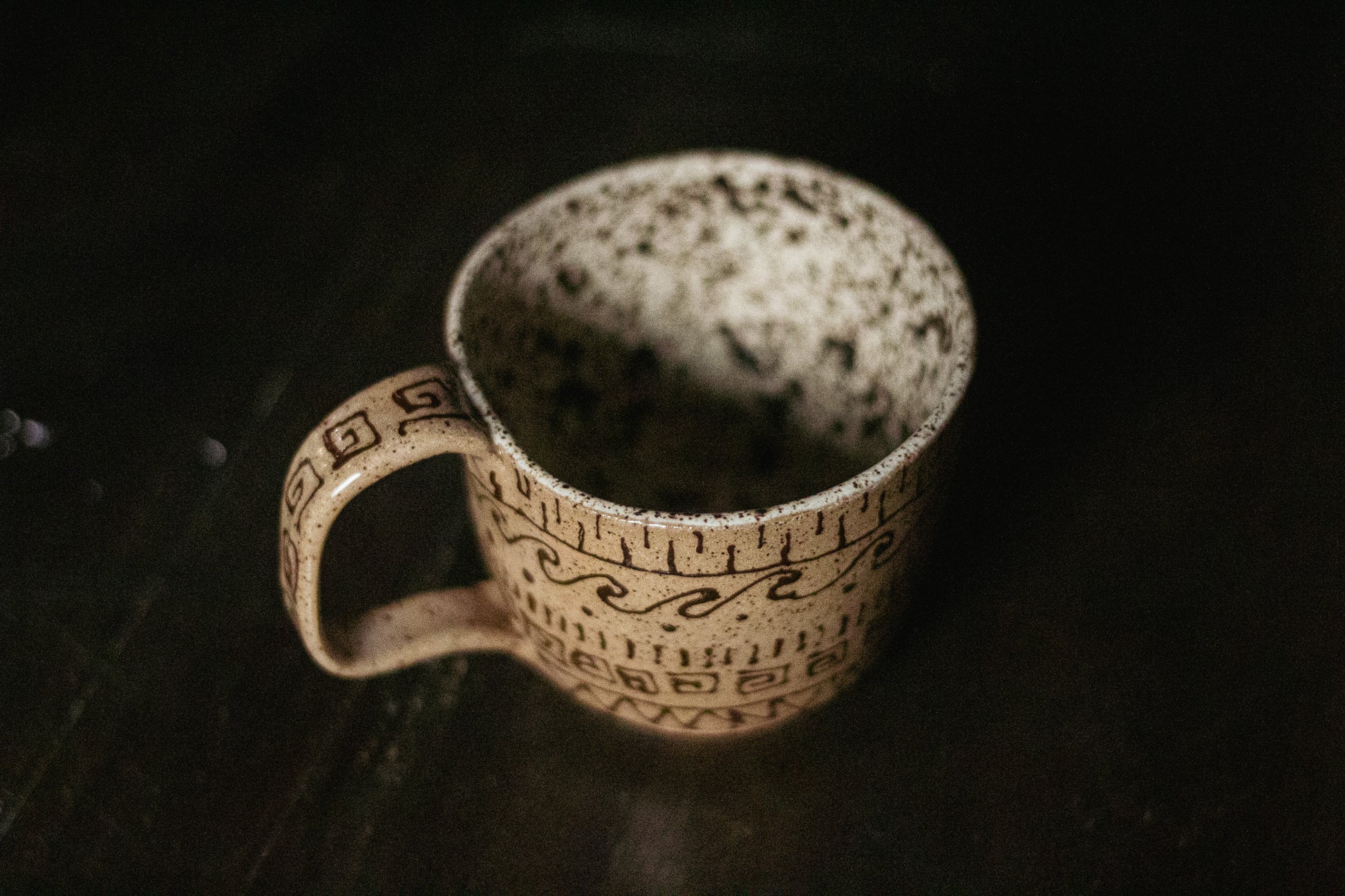 Brown Geometric Mug
