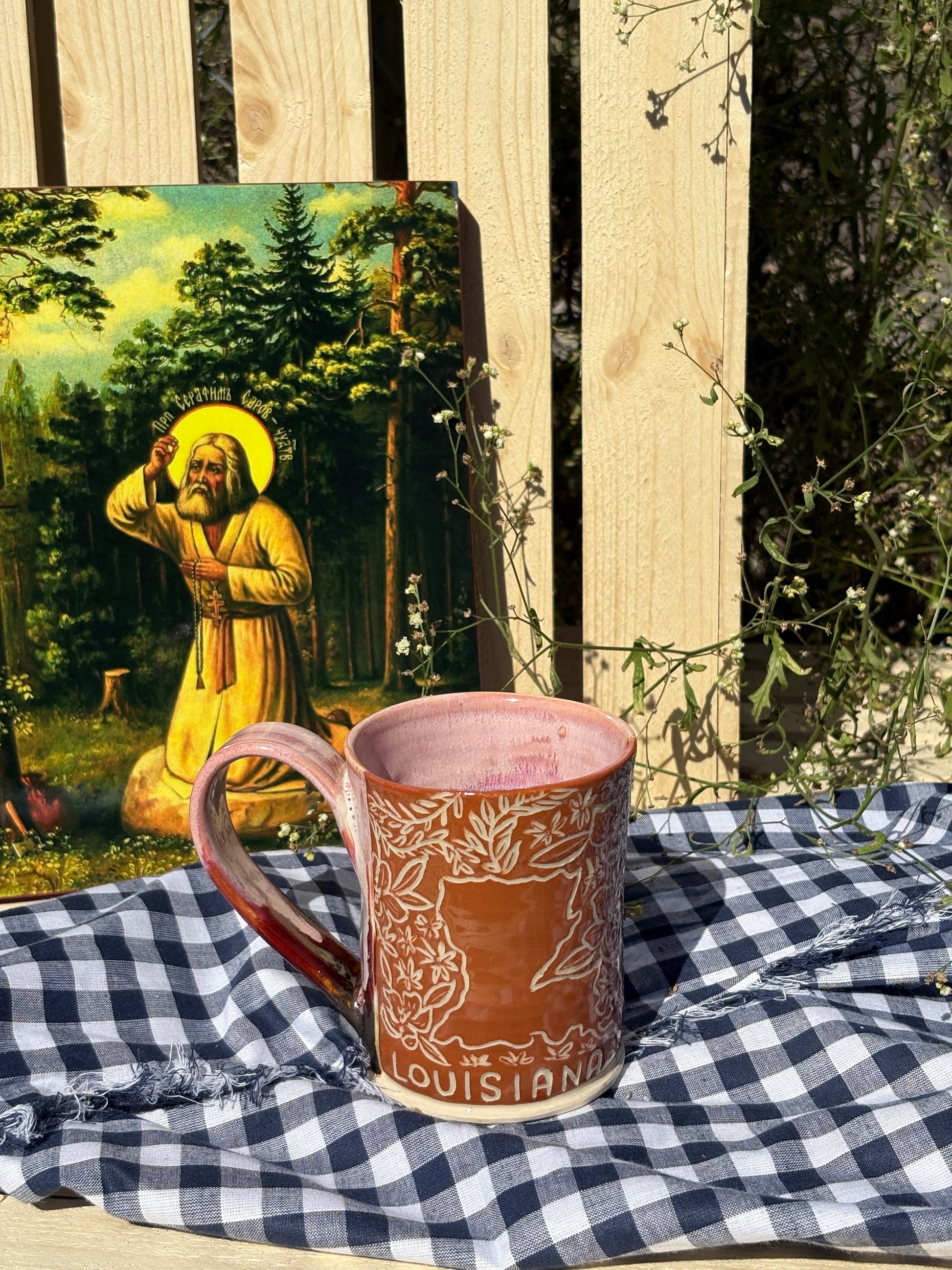 Sunset Colored Louisiana Mug