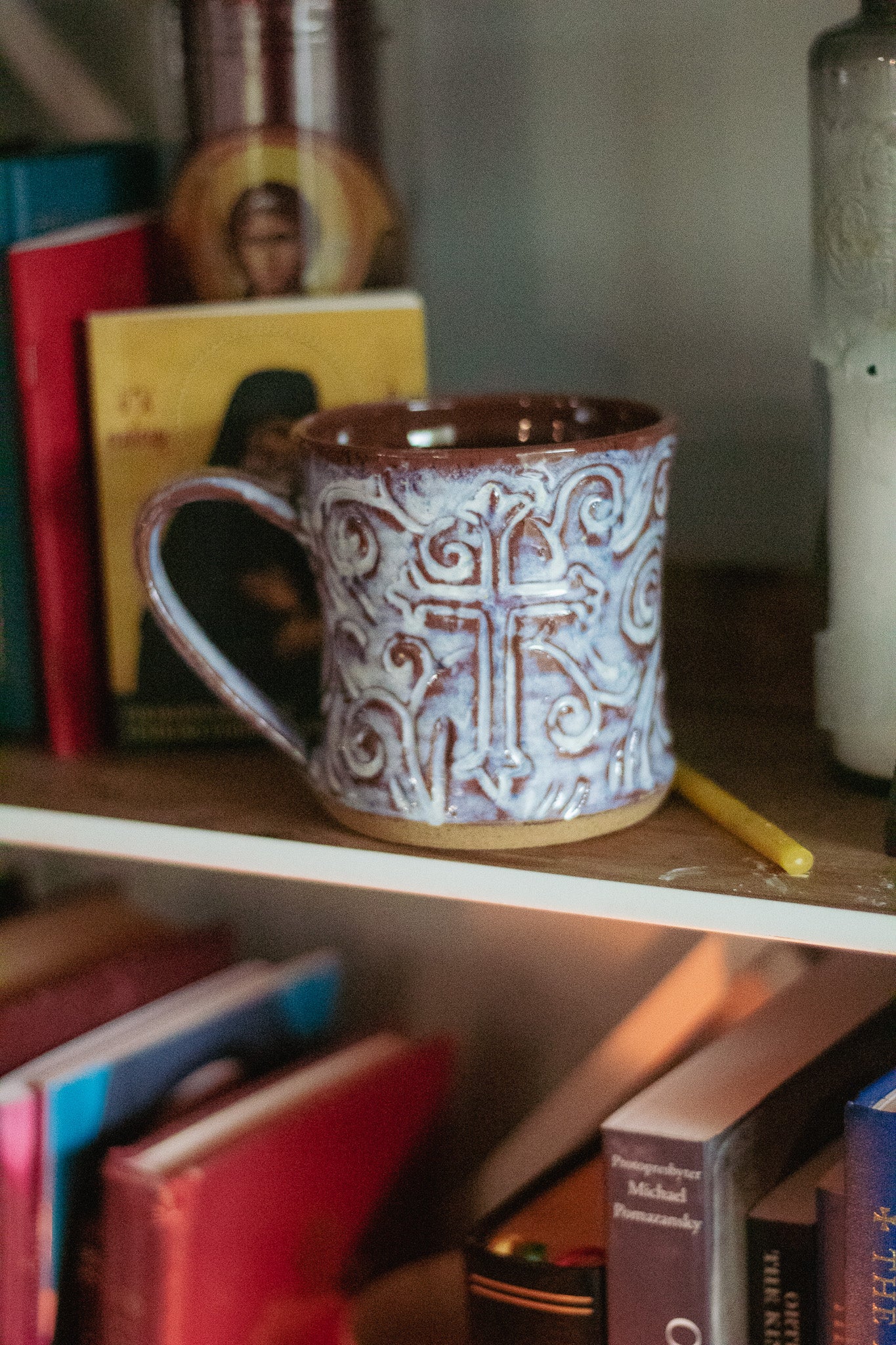 Carved Cross Mug