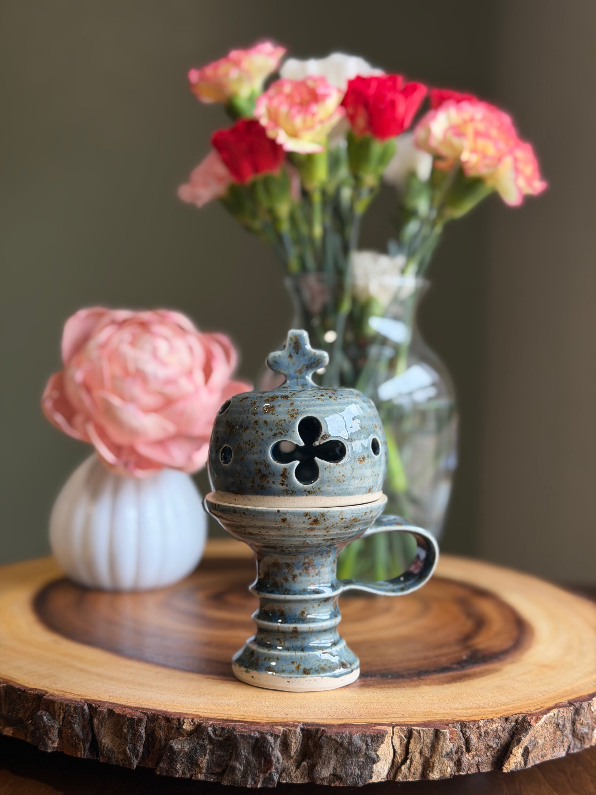 Speckled Blue Censer