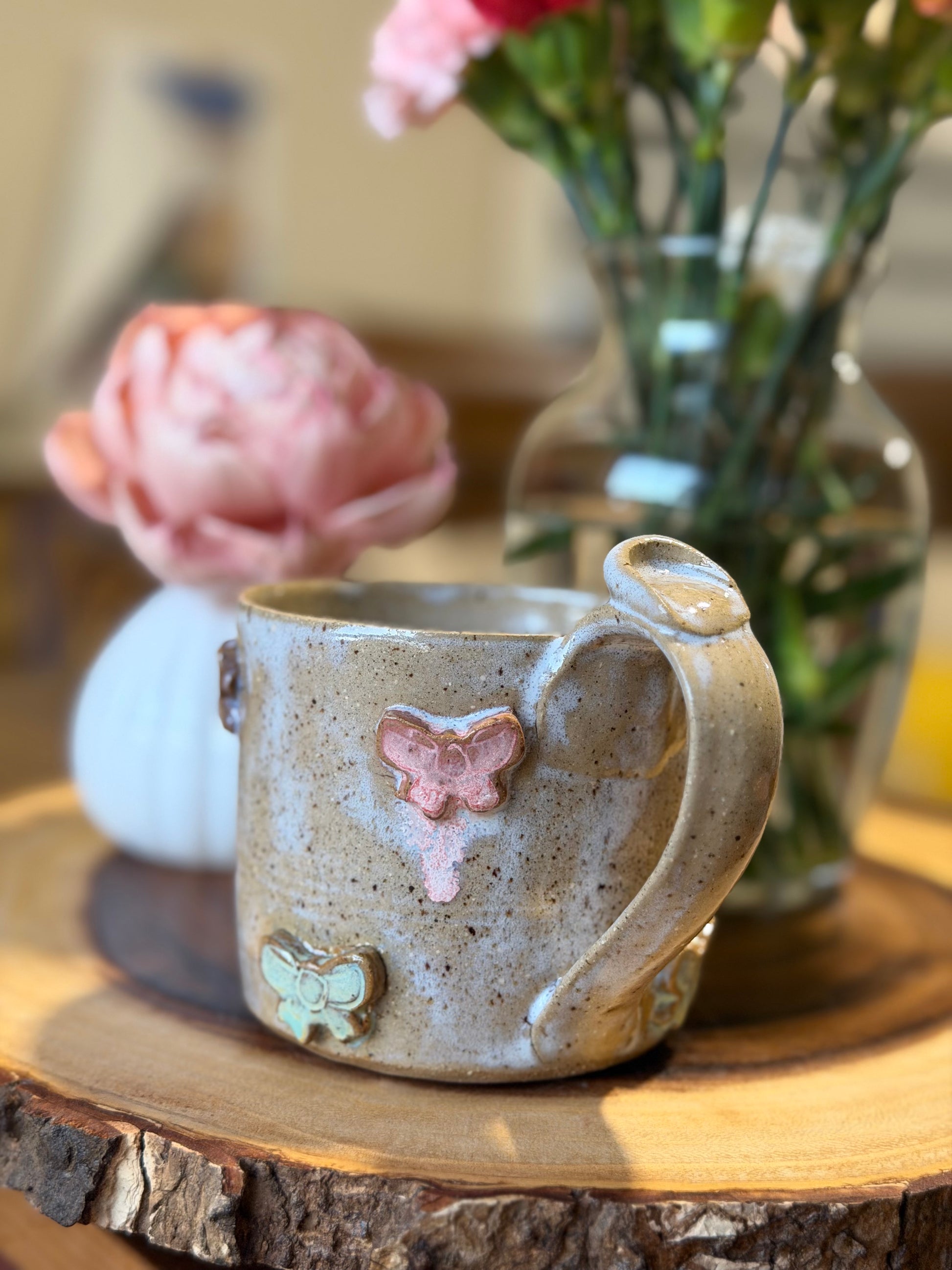 Multi-Colored Bow Mug