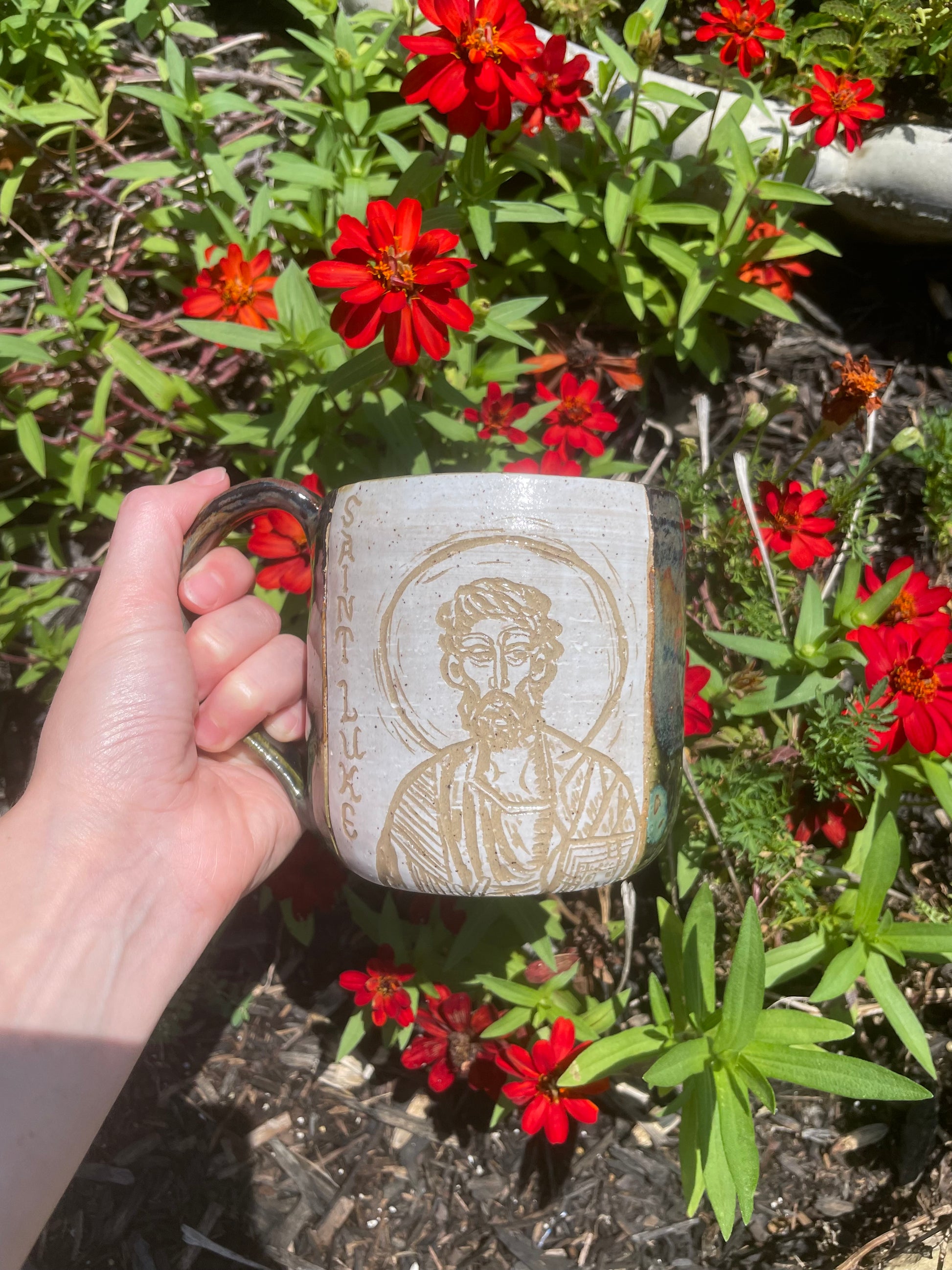 Custom Carved Saints Mug *preorder*