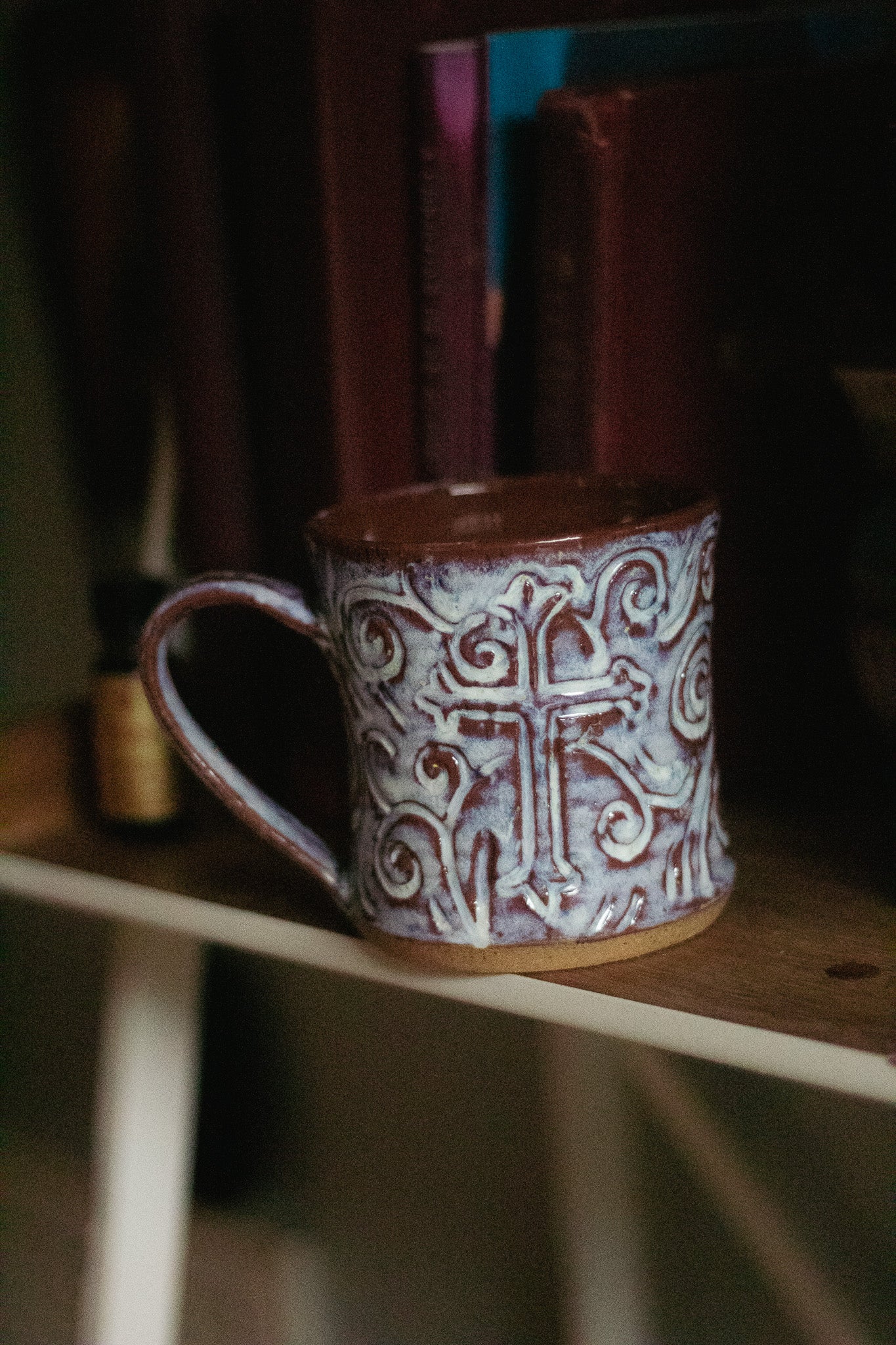 Carved Cross Mug