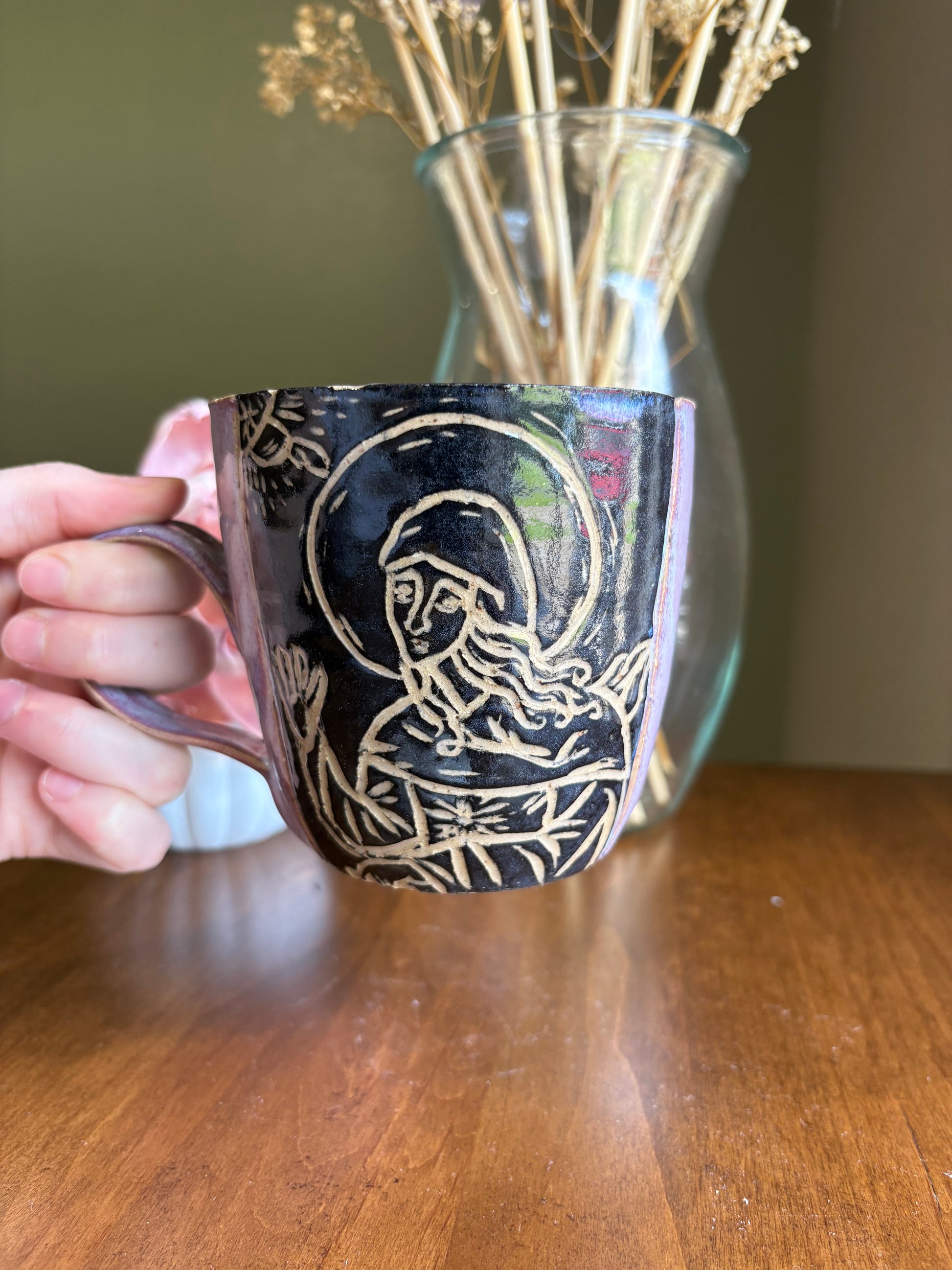 Custom Carved Saints Mug *preorder*