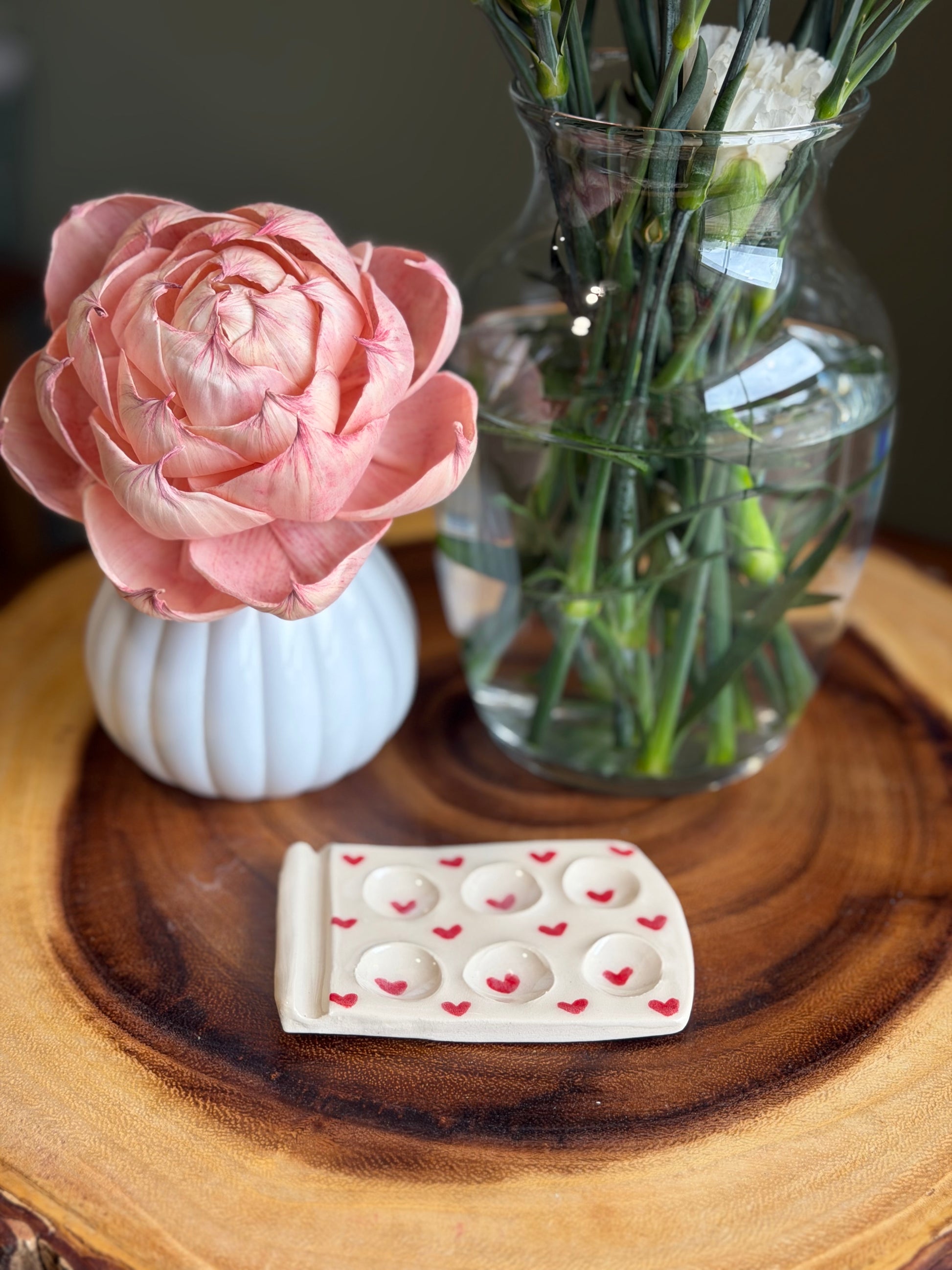 Mini Heart Paint Palette