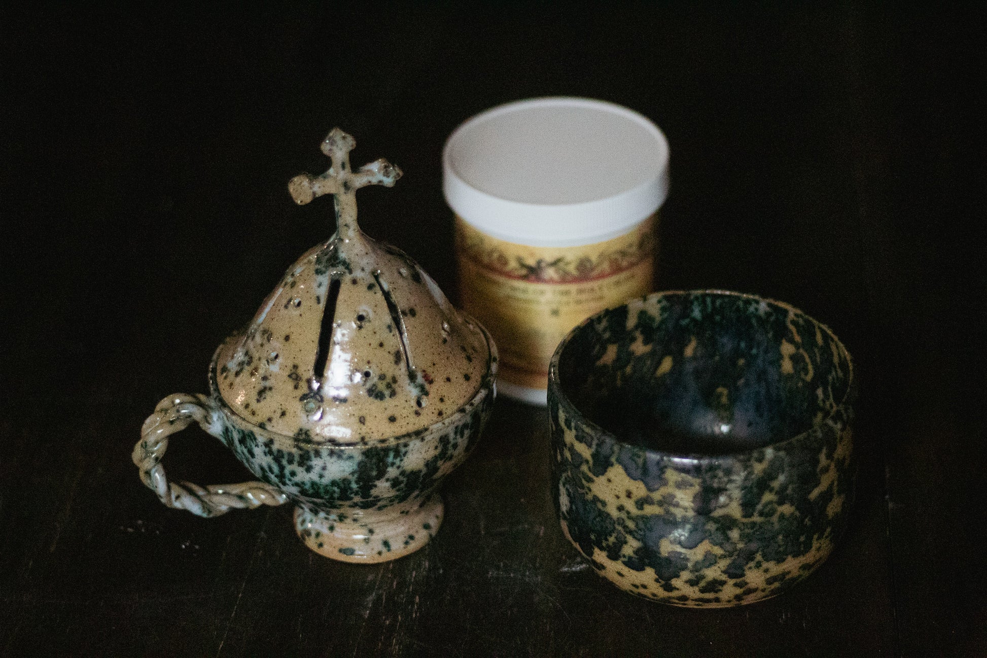 Green Jasper Incense Storage