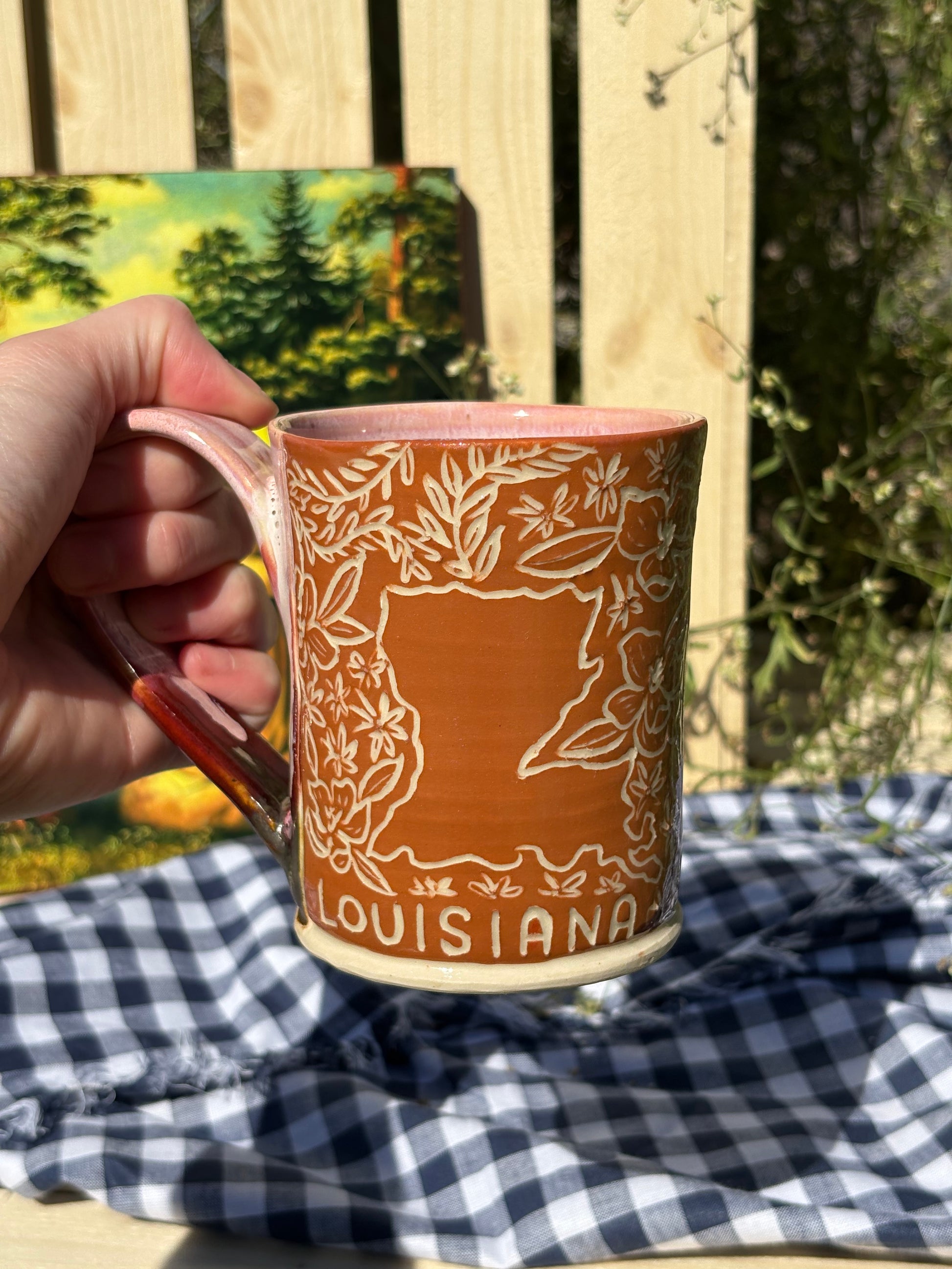 Sunset Colored Louisiana Mug