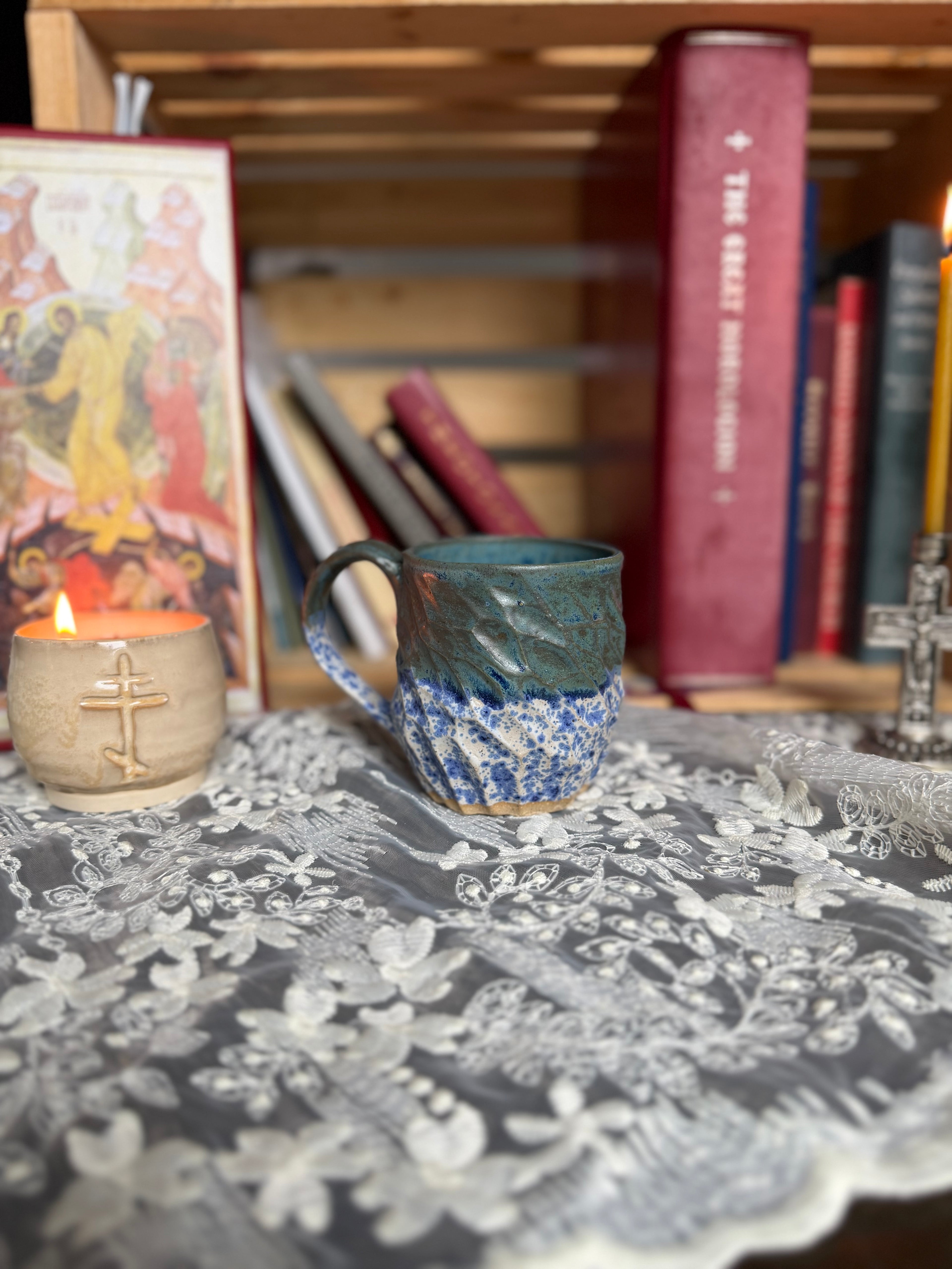 Hand-Carved Mug
