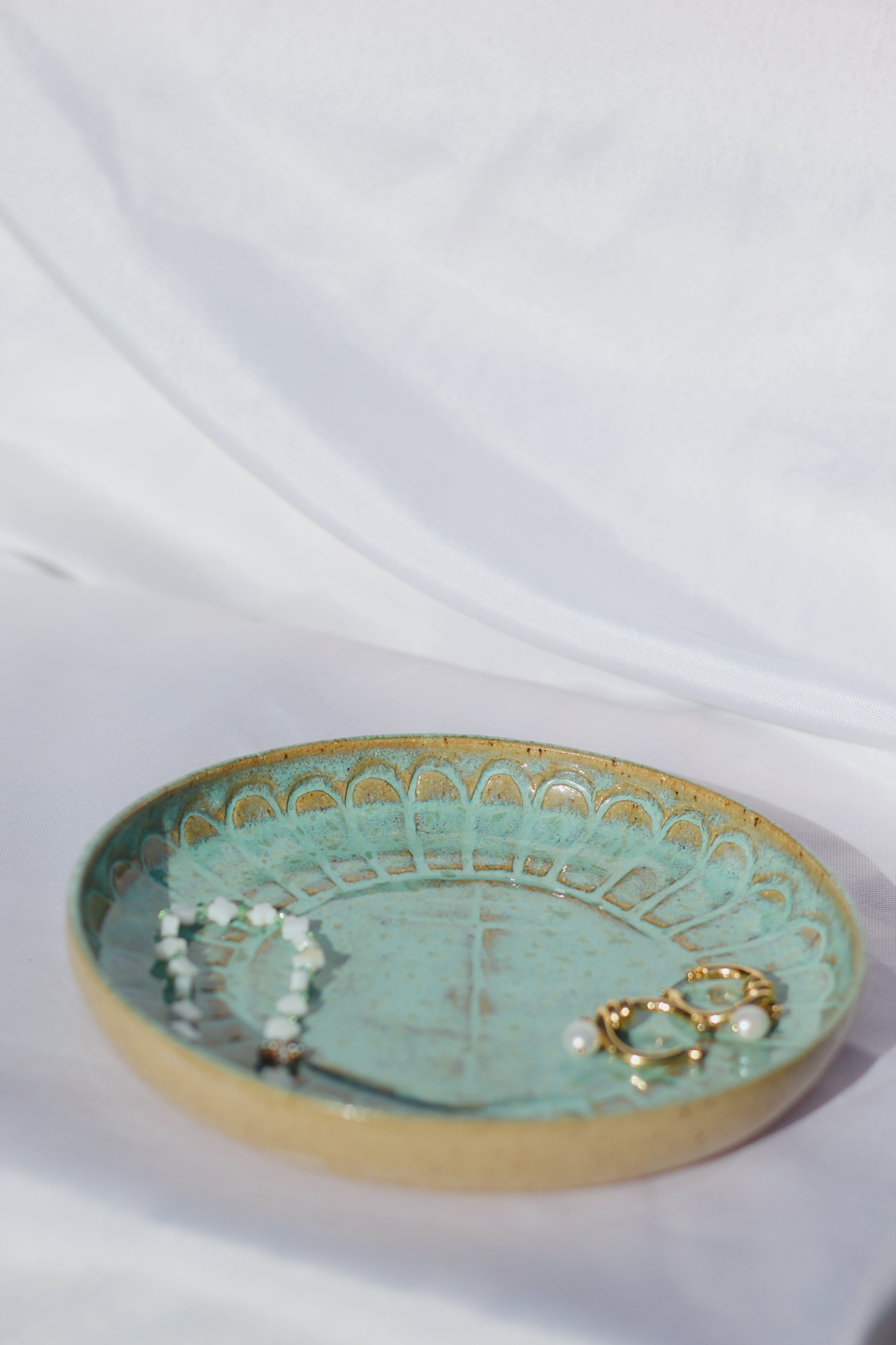 Turquoise Holy Cross Jewelry Dish
