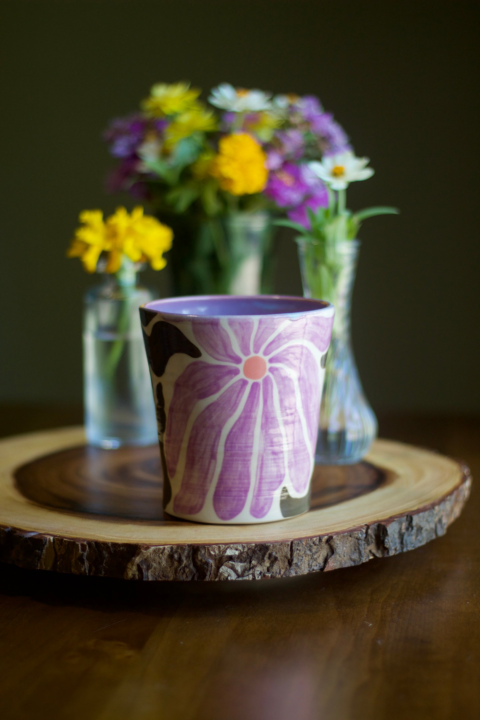 Purple Flower Cup