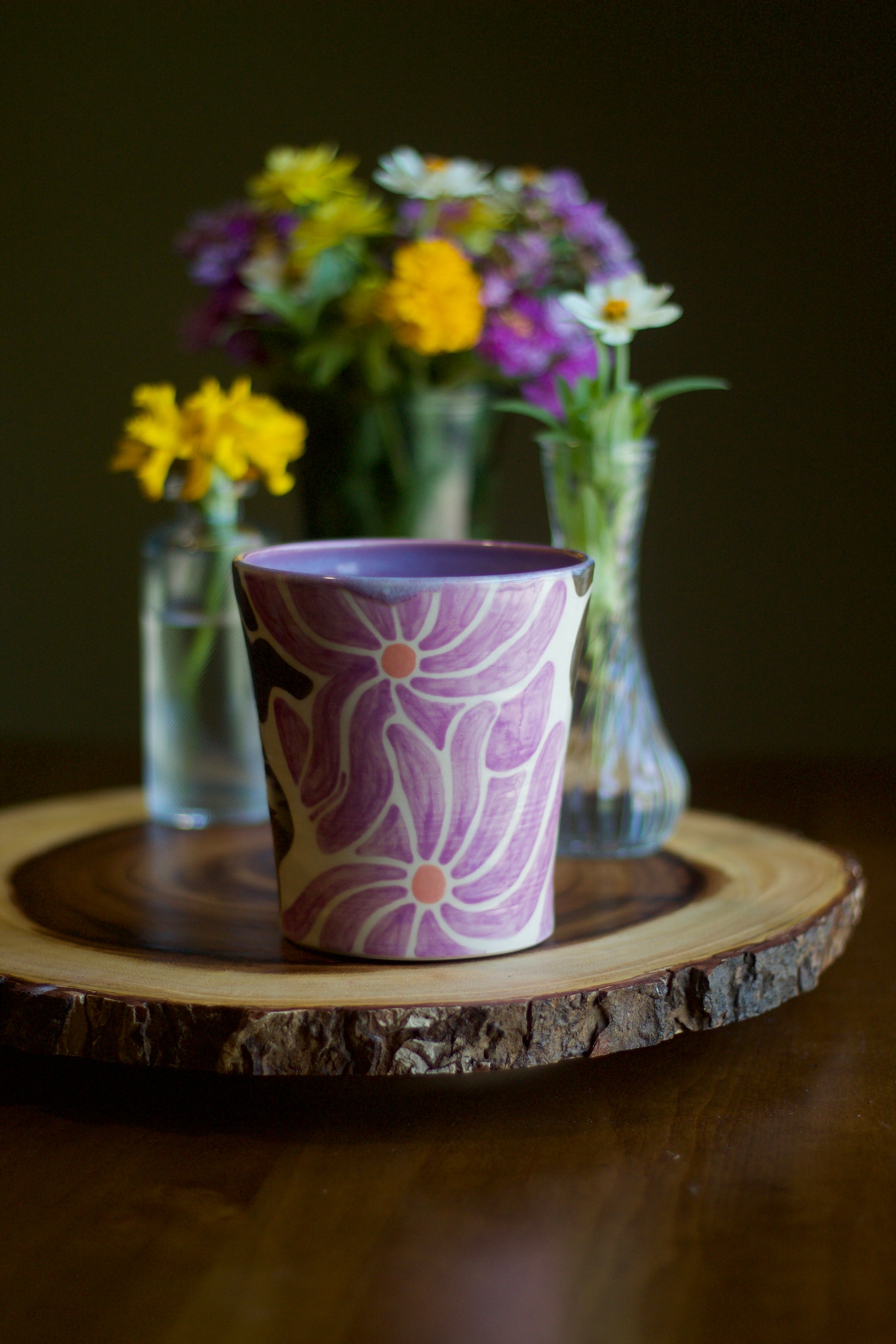 Purple Flower Cup