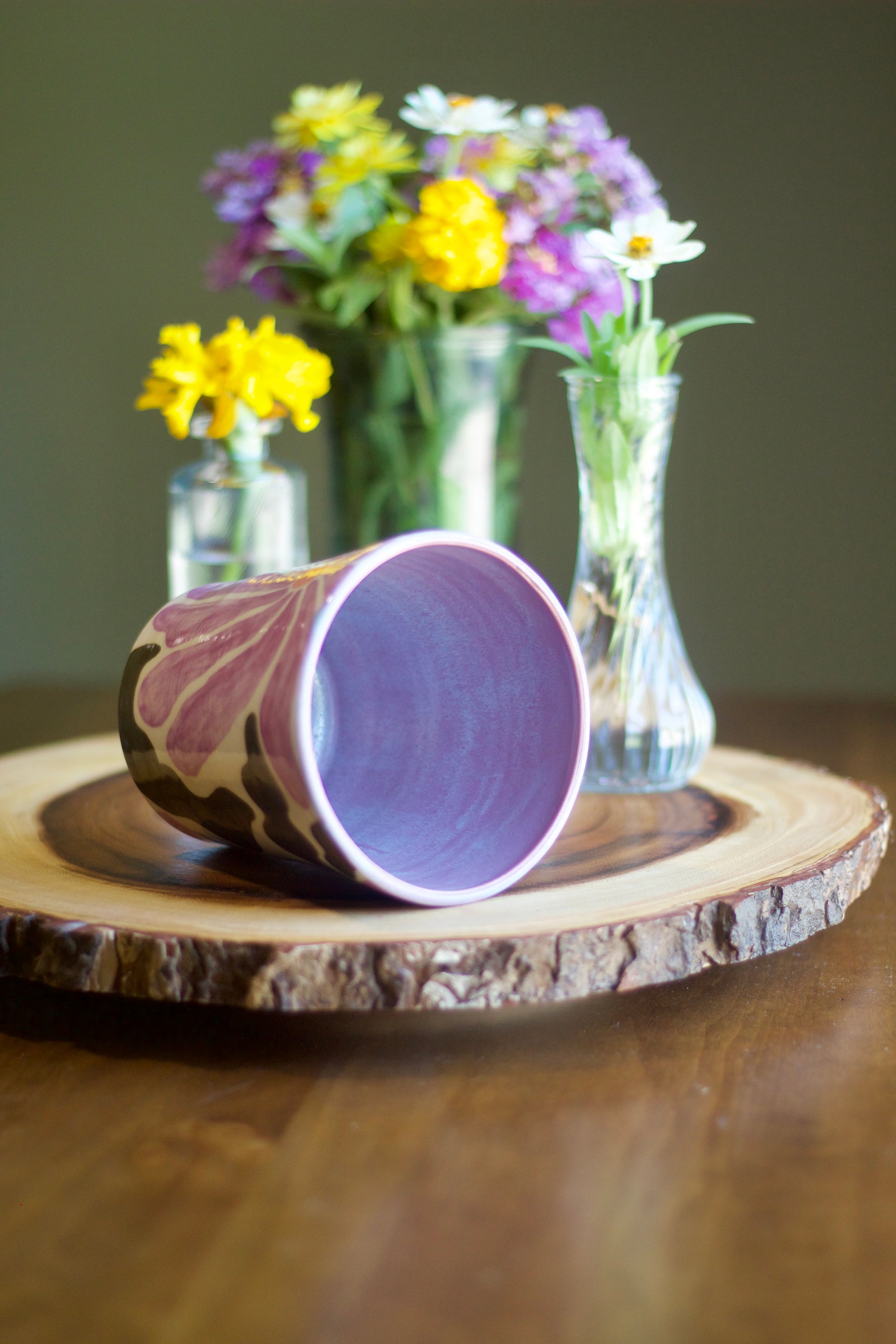 Purple Flower Cup